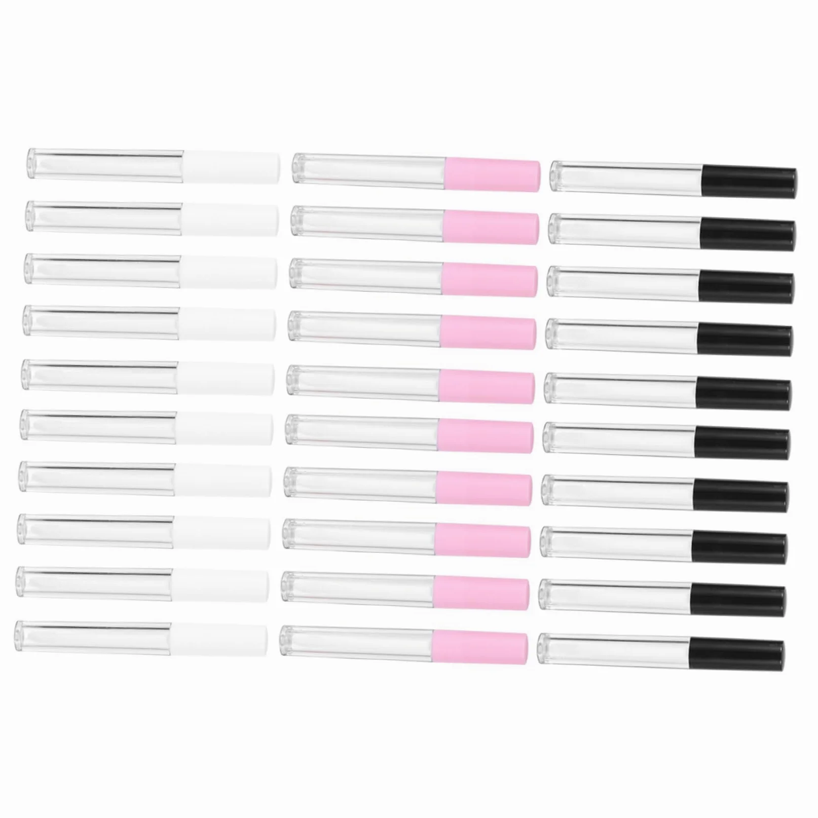 Tubi Lucidalabbra Rotondi 2, 5ml in Abs per DIY e Viaggio | 30 Pezzi, Corpo e Tappo in Abs, Design Mini Compatto, per Olio Labbra e Riempimento senza Perdite