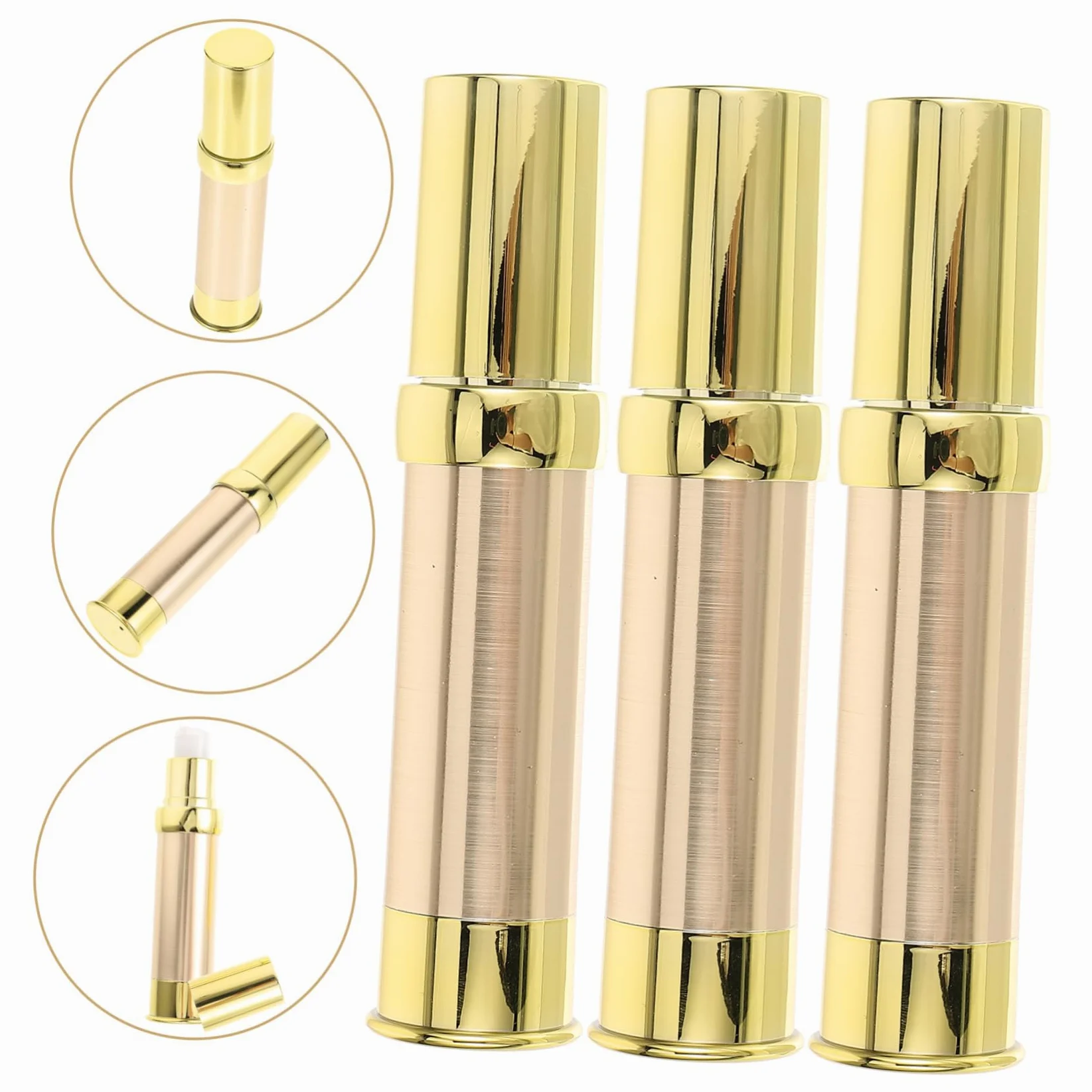 4 Set Bottiglie Makeup Pompa Aria Contenitori Cosmetici Portatili Per Viaggio E Resistente Alle Perdite E Facile Usare 3 Pezzi*4