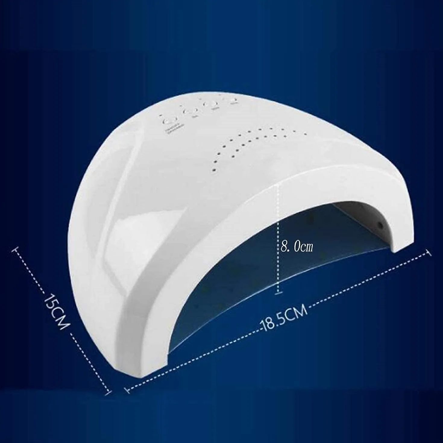 SQUADO Fornetto Unghie Semipermanente LED Lampada UV 48W Sensore Avvio Automatico 3 Timer 5S-30S-60S