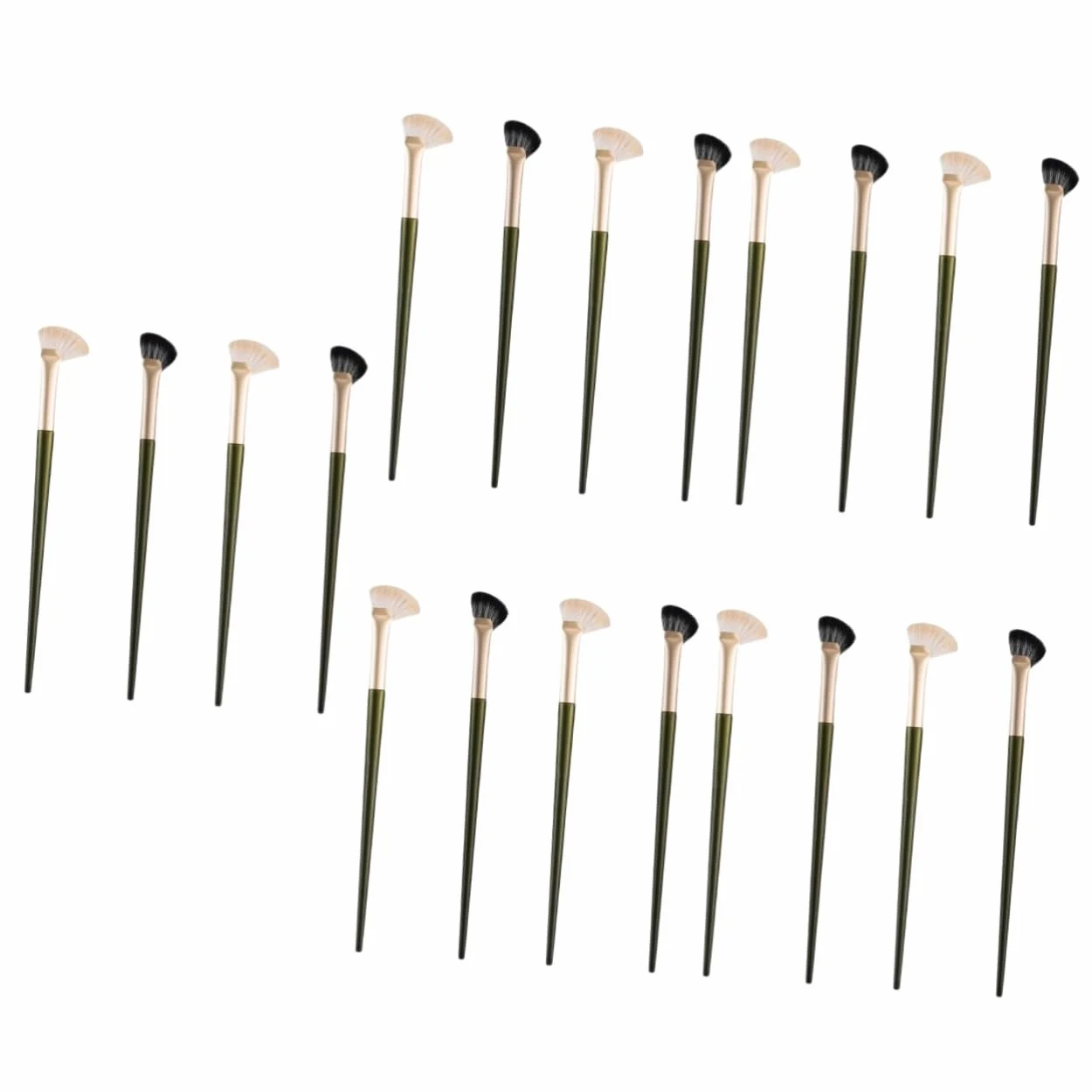 FRCOLOR 5 Set Di Pennelli Per Il Trucco Pennello Per Il Contorno Del Naso Angolato Pennello Per Ombretto Angolato Per Fondotinta 4 Pezzi*5