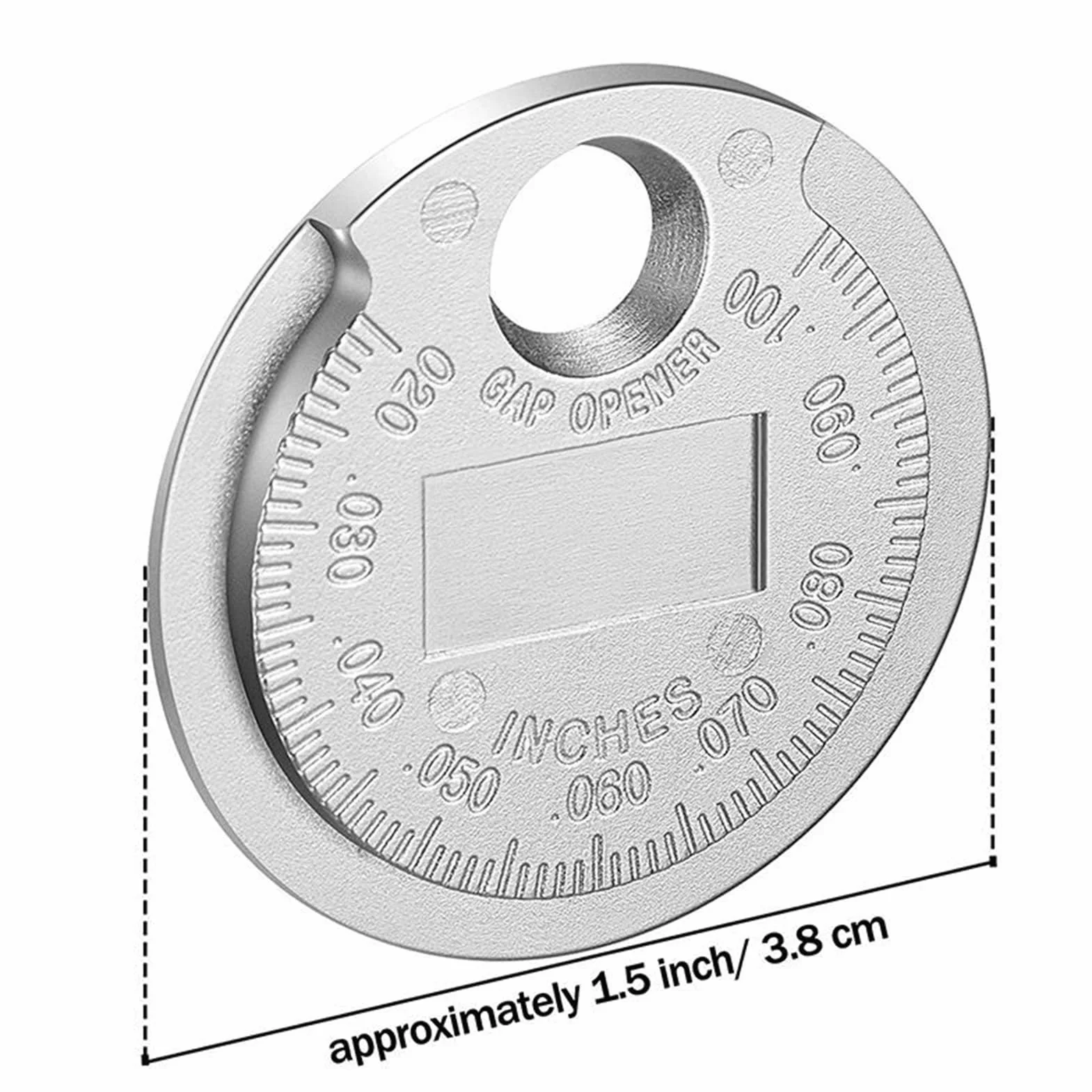 Distanziometro per candele 3,8 x 3,8 cm Strumento distanziatore in metallo per auto