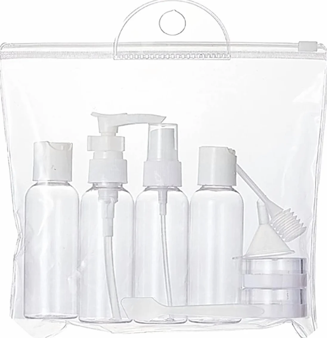 Kit liquidi aereo 100ml | Contenitori da viaggio per liquidi | Porta shampoo aereo | Flaconi da viaggio 100 ml | Porta sapone da viaggi | Recipiente per shampoo e creme