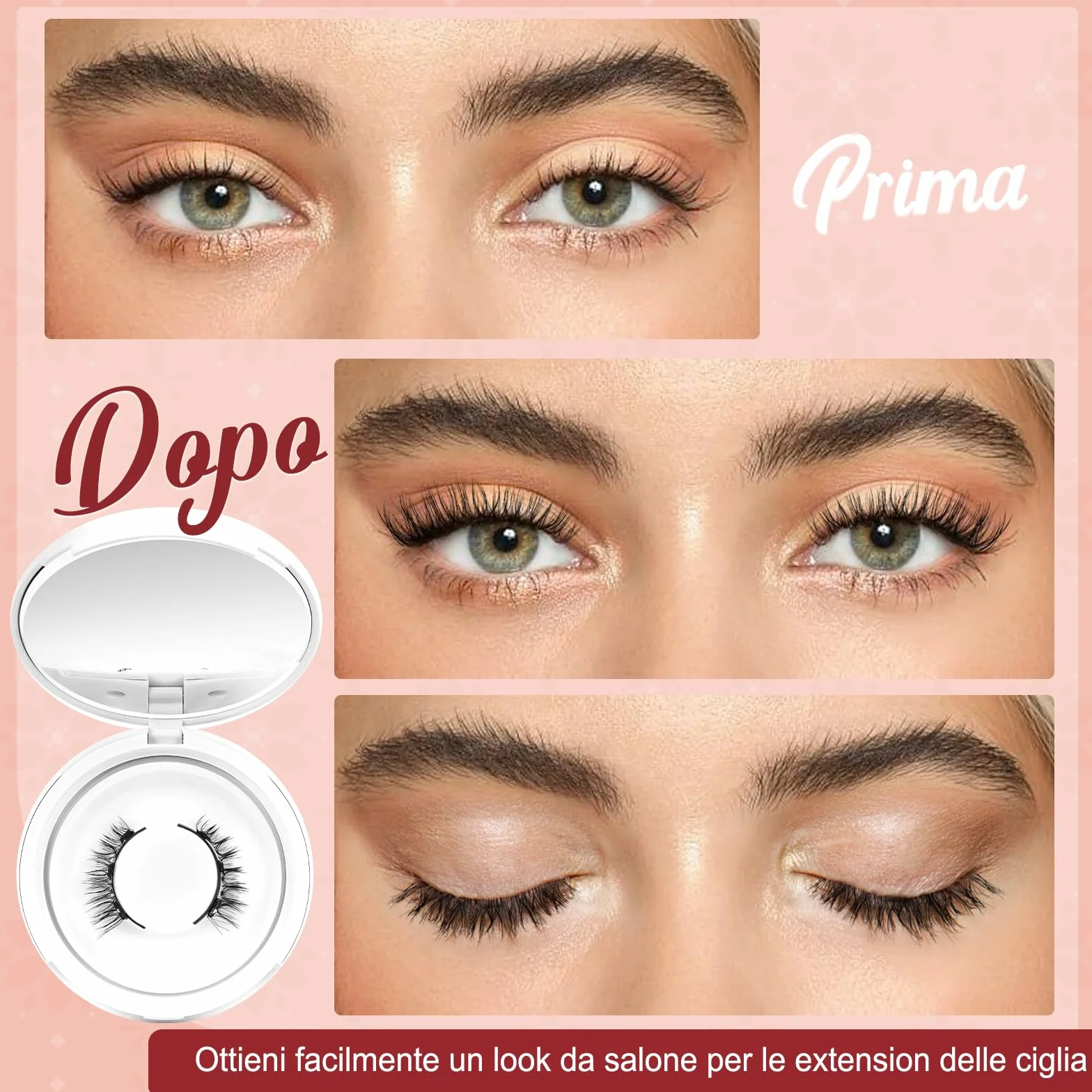Sztuczne Rzęsy Magnetyczne Higu Clace Ciglia Naturalne Realistyczne (Style-N8)