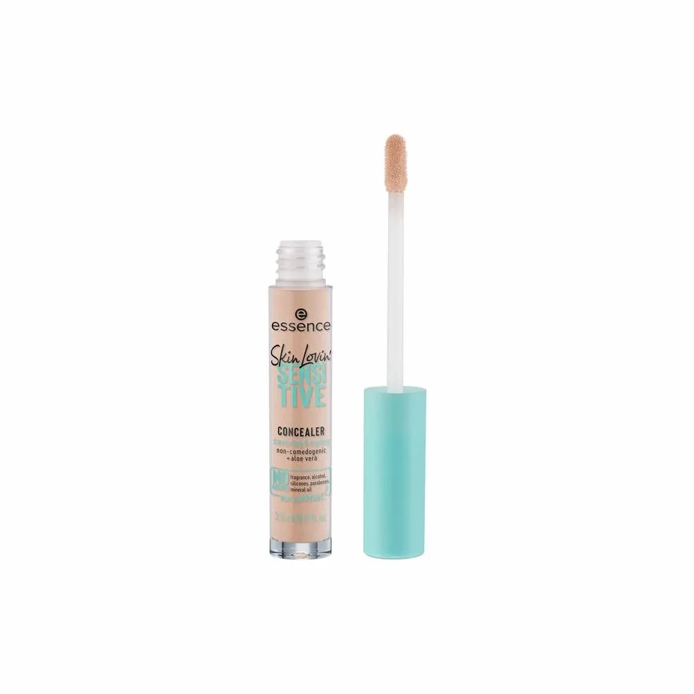 essence Skin lovin' SENSITIVE CORRETTORE VISO, idratante, lenitivo, per occhi/pelle delicati, naturale (3.5ml)