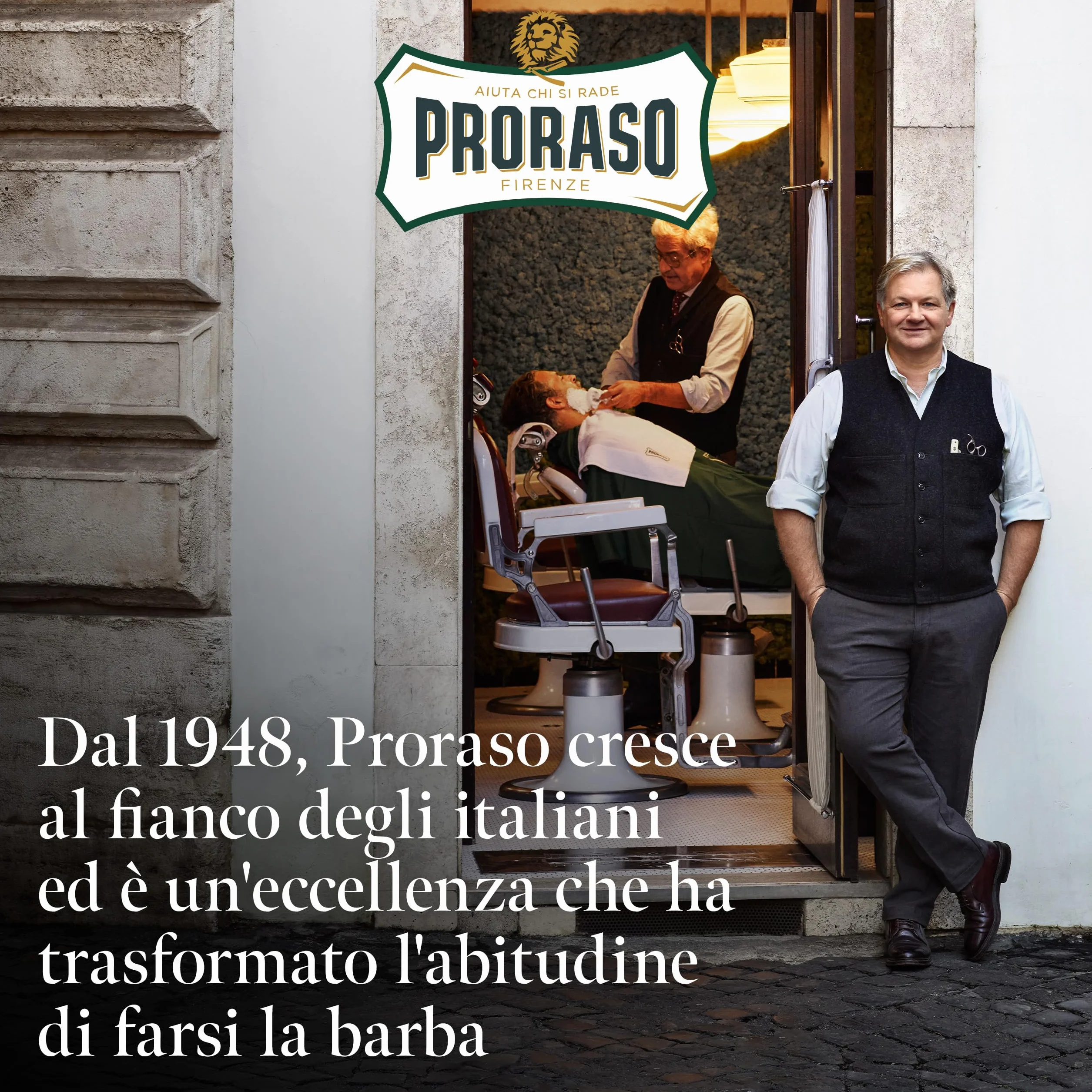 Proraso Pasta Esfoliante Barba Menta & Rosmarino, 100ml, Scrub per la cura della barba per barbe medie e lunghe dalla fragranza rinfrescante, Made in Italy