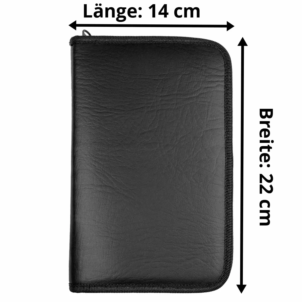 May Astuccio Vuoto per 12 Strumenti da Manicure e Pedicure – Grande Custodia Organizer da Comporre con Cerniera e Interno in Velluto per Cosmetici e Cura delle Unghie