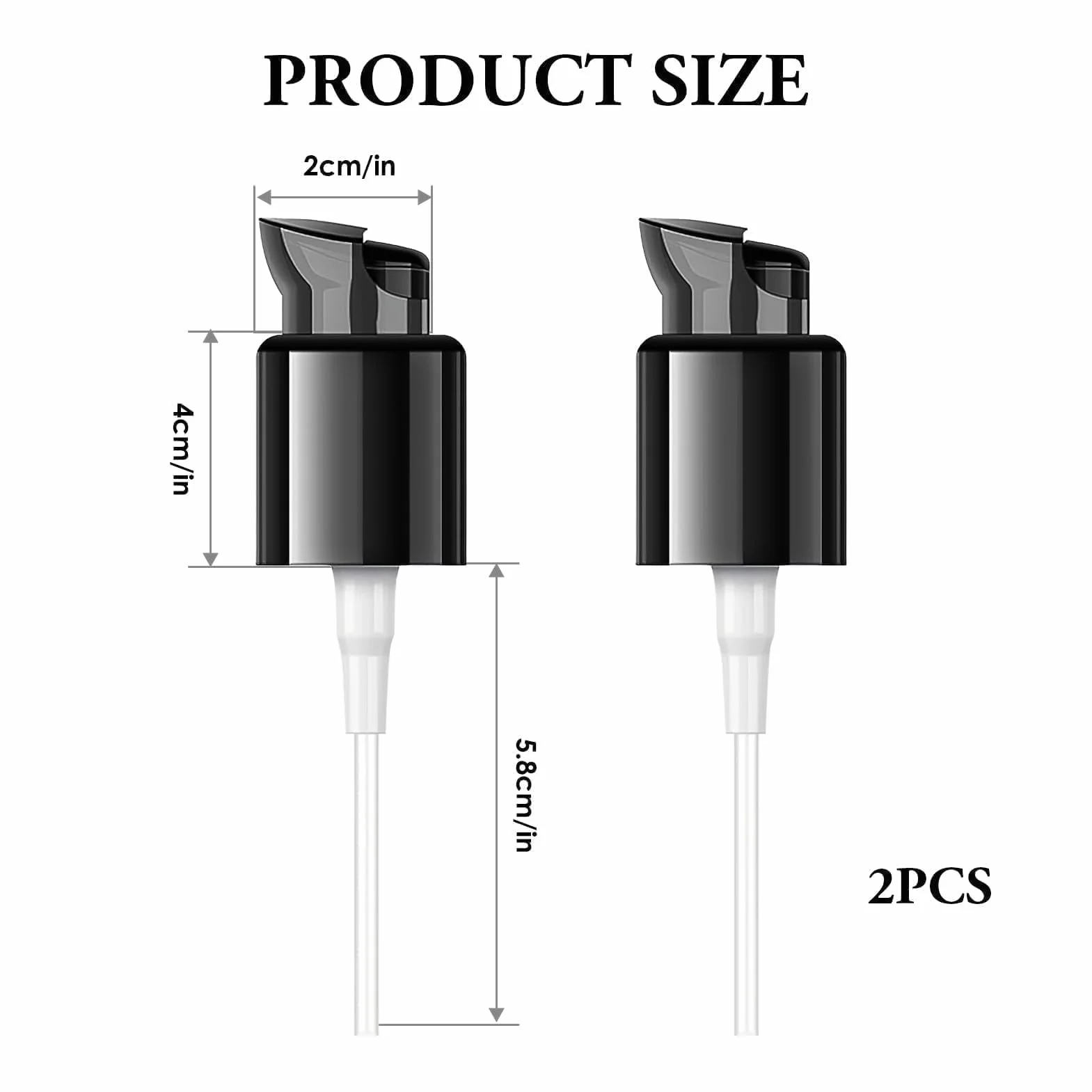 2 Pcs Pompe di Ricambio per MAC e Estée Lauder Fondotinta, Teste della Pompa per Fondotinta Cosmetica, Pompe di Plastica Ideali per Trucco e Viaggi
