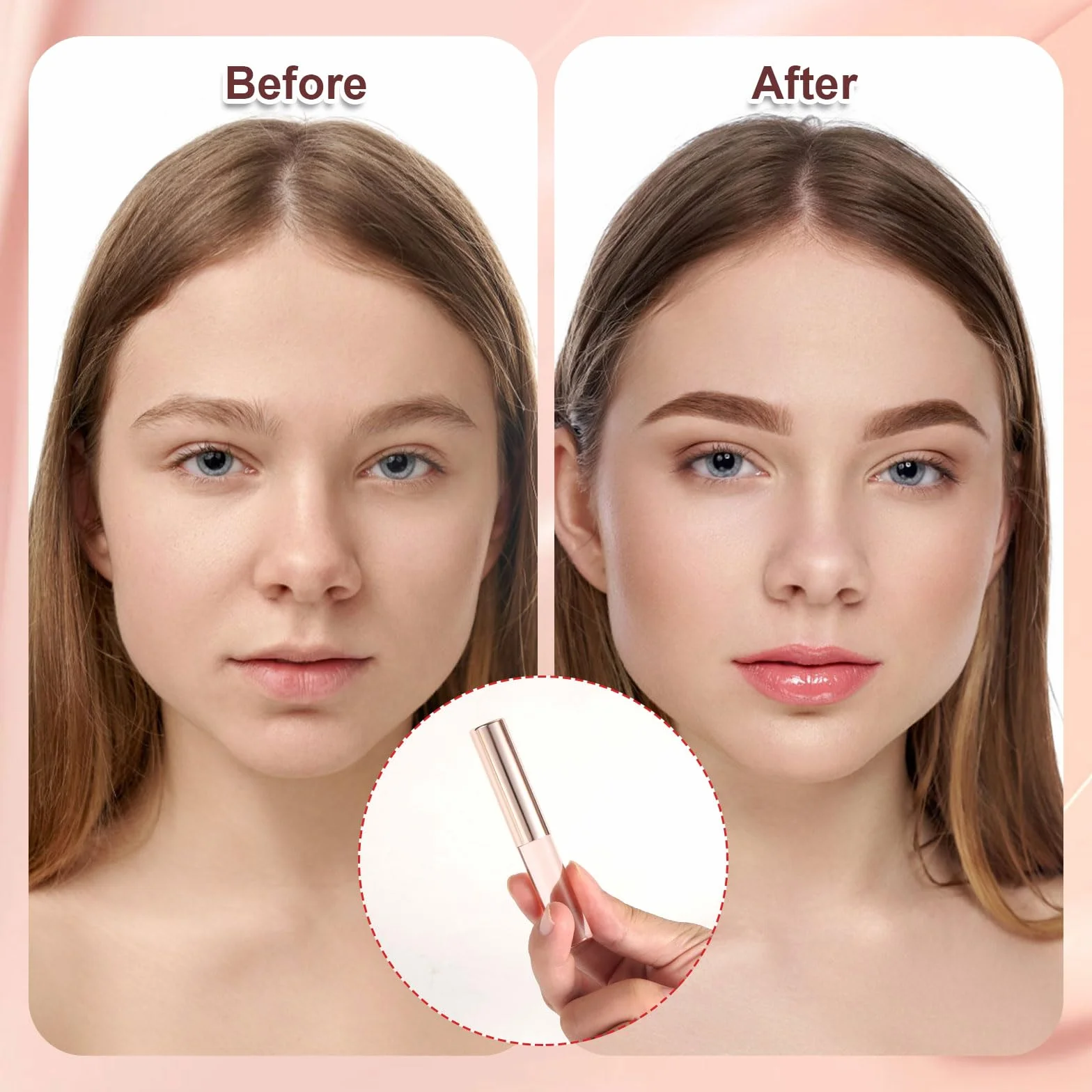 2 Pezzi Pennello per Labbra in Silicone, Applicatore Maschera Labbra con Cappuccio Multifunzionale Pennello Trucco per Rossetti Lucidalabbra Balsamo Labbra Correttore e Nail