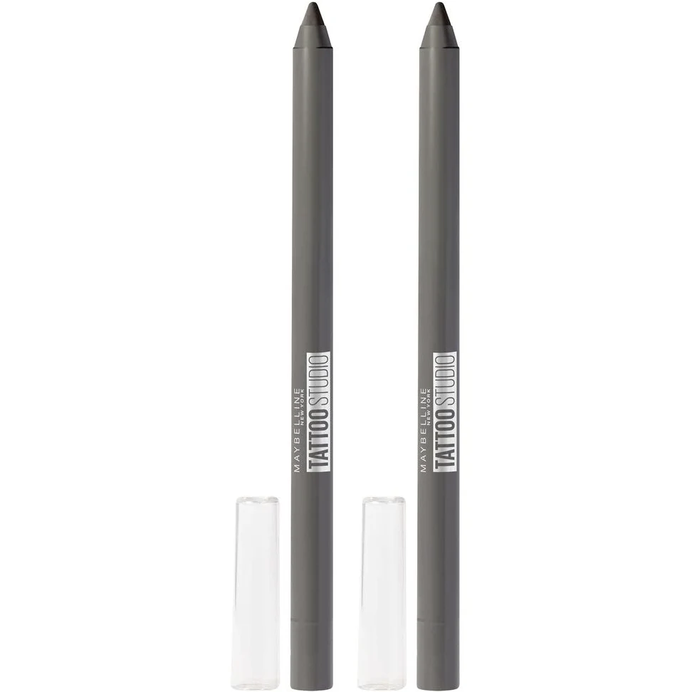 Maybelline New York Tattoostudio Waterproof, Long Wearing, Eyeliner Pencil Makeup, Intense Charcoal, 0.08 Ounce