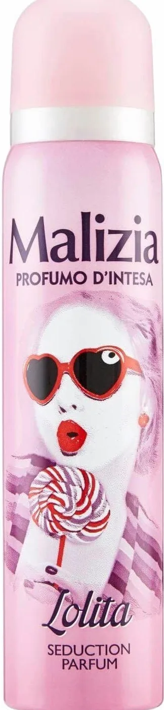MALIZIA - Deodorante Donna Lolita Seduction Profumo, deodorante spray da donna, 100 ml + portachiavi gratuito Beni Culinari