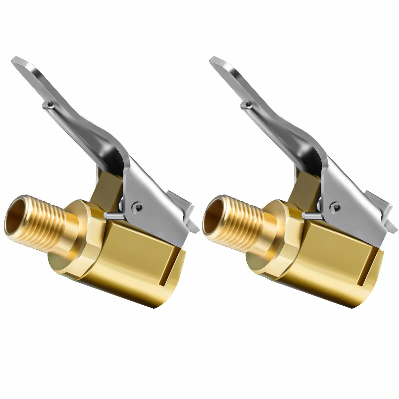 Connettore Valvola Mandrini Pneumatica Universale 8mm 2 Pezzi per Gonfiatori Pompa d'Aria Compressore