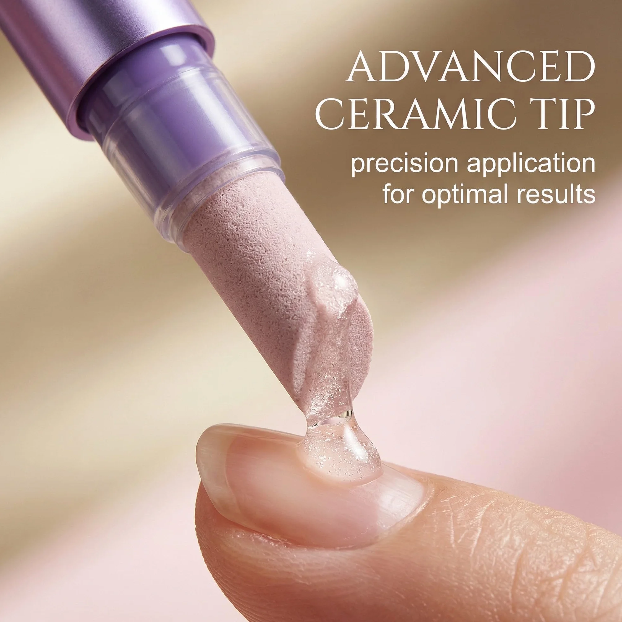 Penna per la Cura delle Unghie 3-in-1, con Punta in Ceramica, Penna per Rimuovere Cuticole, Olio per Cuticole per Unghie Secche e Rovinate