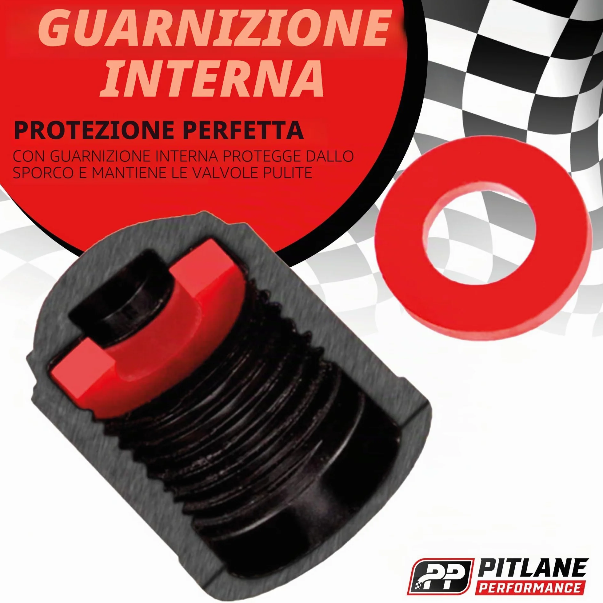 Tappi Coprivalvola per Pneumatici Compatibili Auto SUV Moto Bici Coperture Valvola Schrader Resistenti Guarnizione Interna Nero