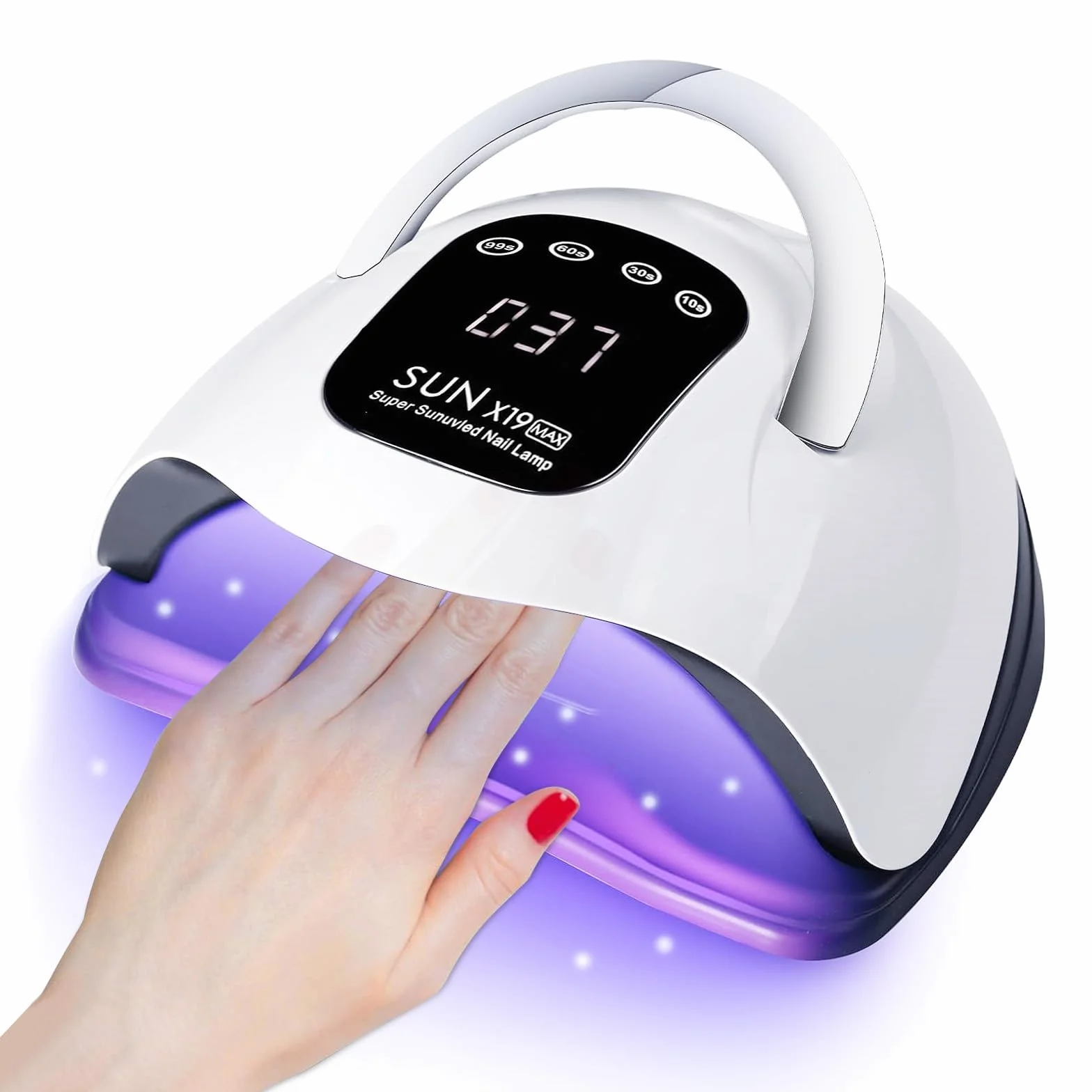 Lampada UV LED per Unghie 320W 72 Perline LED Touch Screen LCD 4 Timer Sensore Automatico Protezione Alta Temperatura