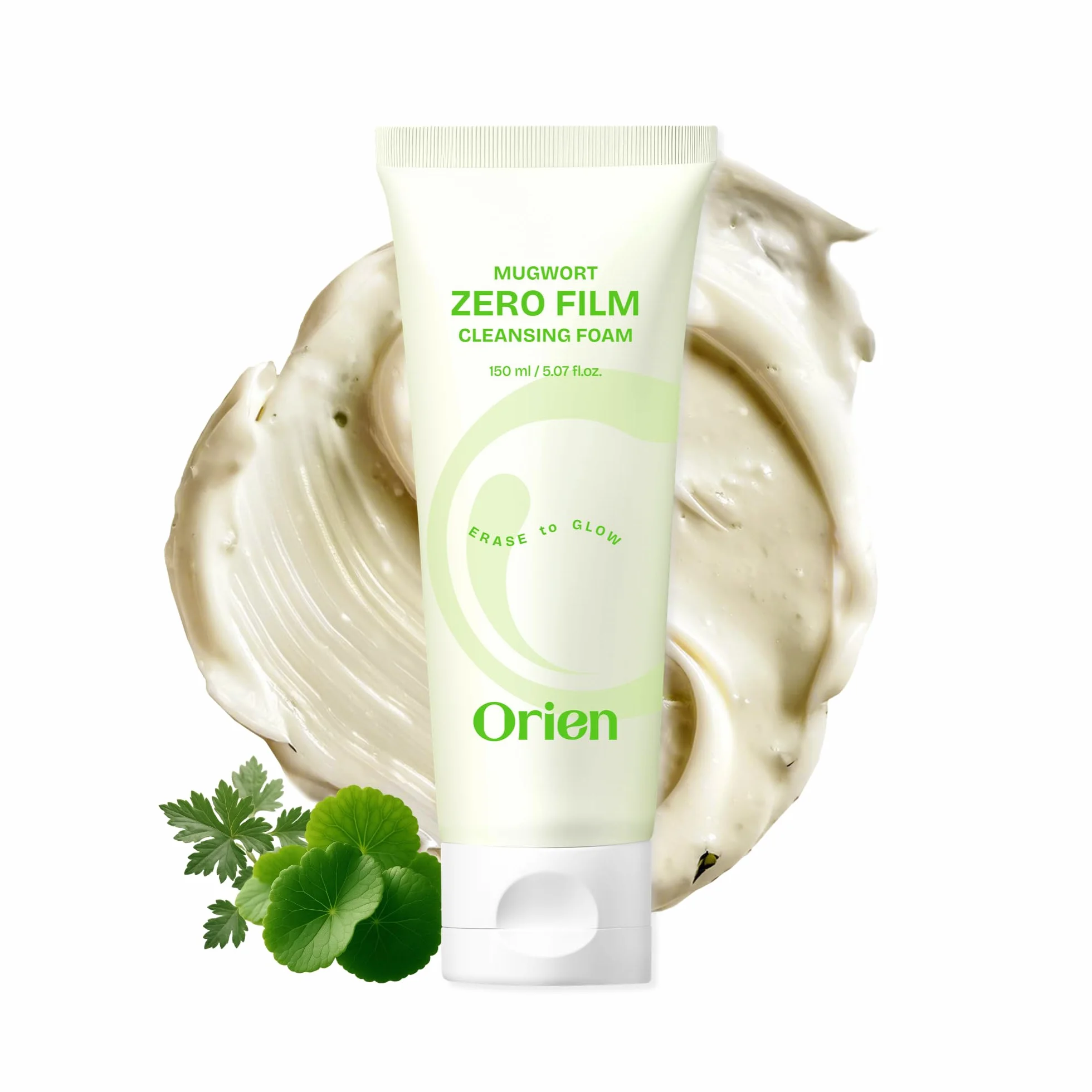 Orien Artemisia Zero Film Schiuma detergente 5,07 fl.oz, 150ml ㅣDetossificazione quotidiana Rimozione dei punti neri Nessuna ostruzione dei pori Cura della pelle coreana doppia pulizia