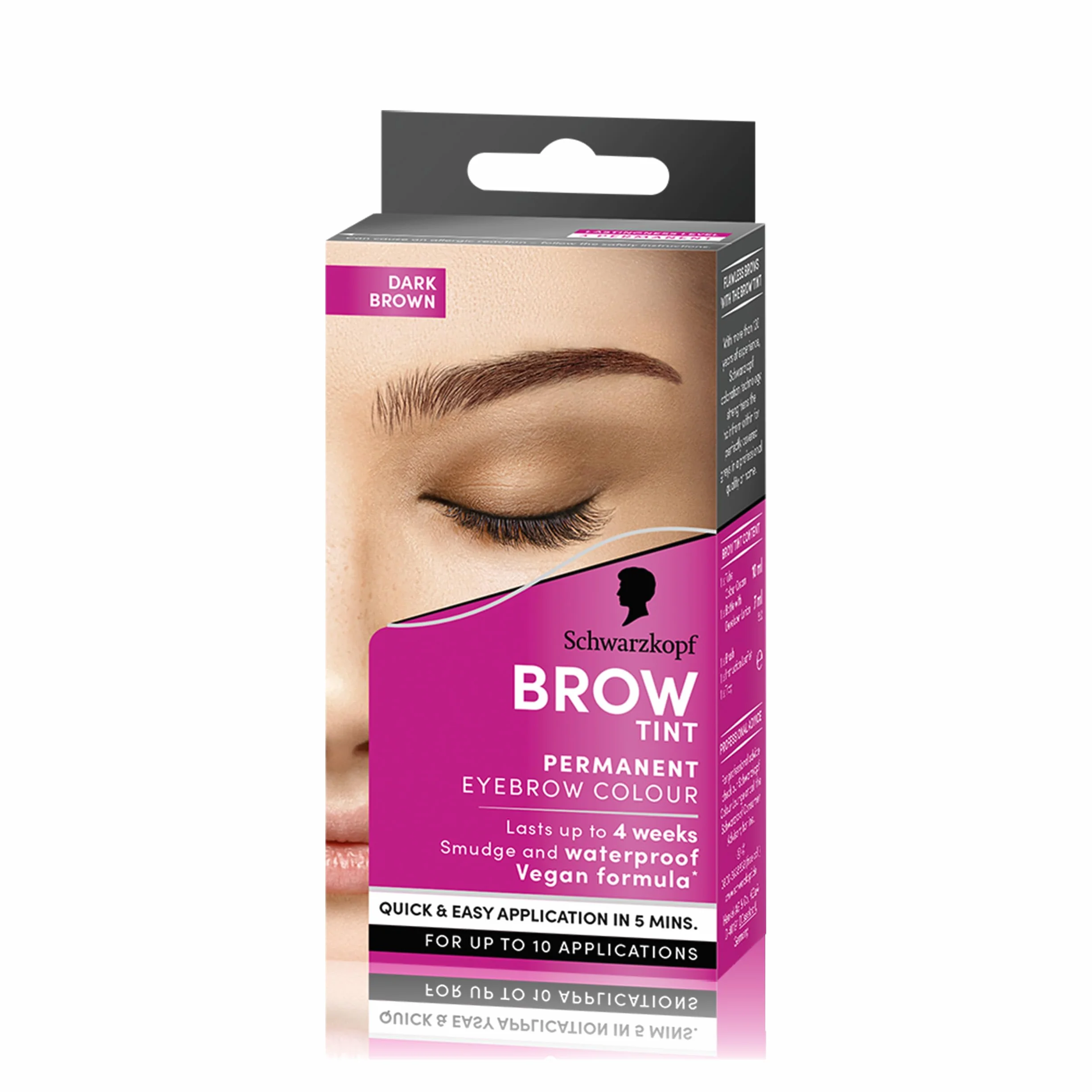 Schwarzkopf, Kit Sopracciglia, Colorazione Permanente per Sopracciglia, Tinta per Sopracciglia, Fino a 10 Applicazioni, Tonalità 4-1 Castano Scuro