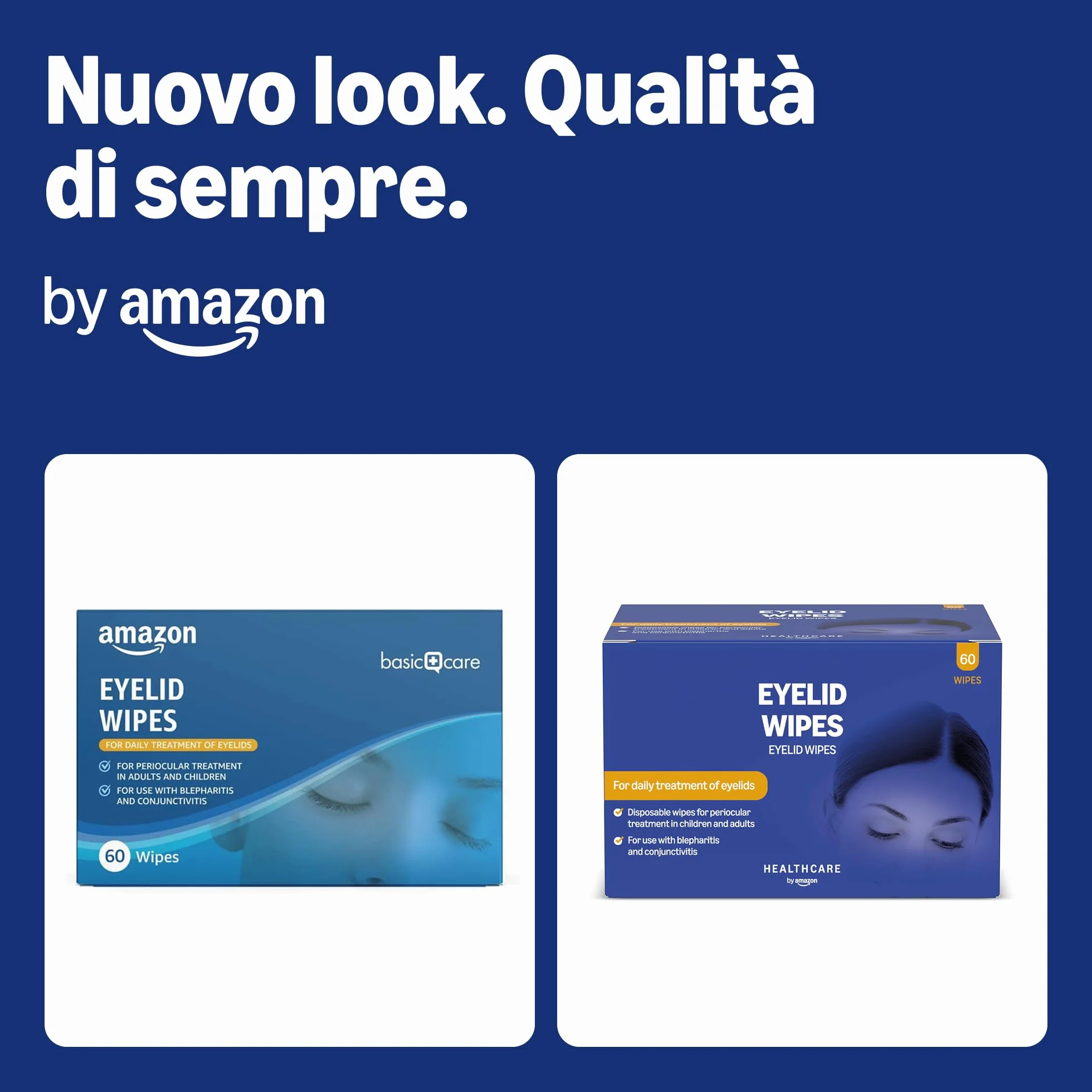 Amazon Salviettine Detergenti Palpebre Trattamento Perioculare Adulti Bambini Inodori 60 Pezzi