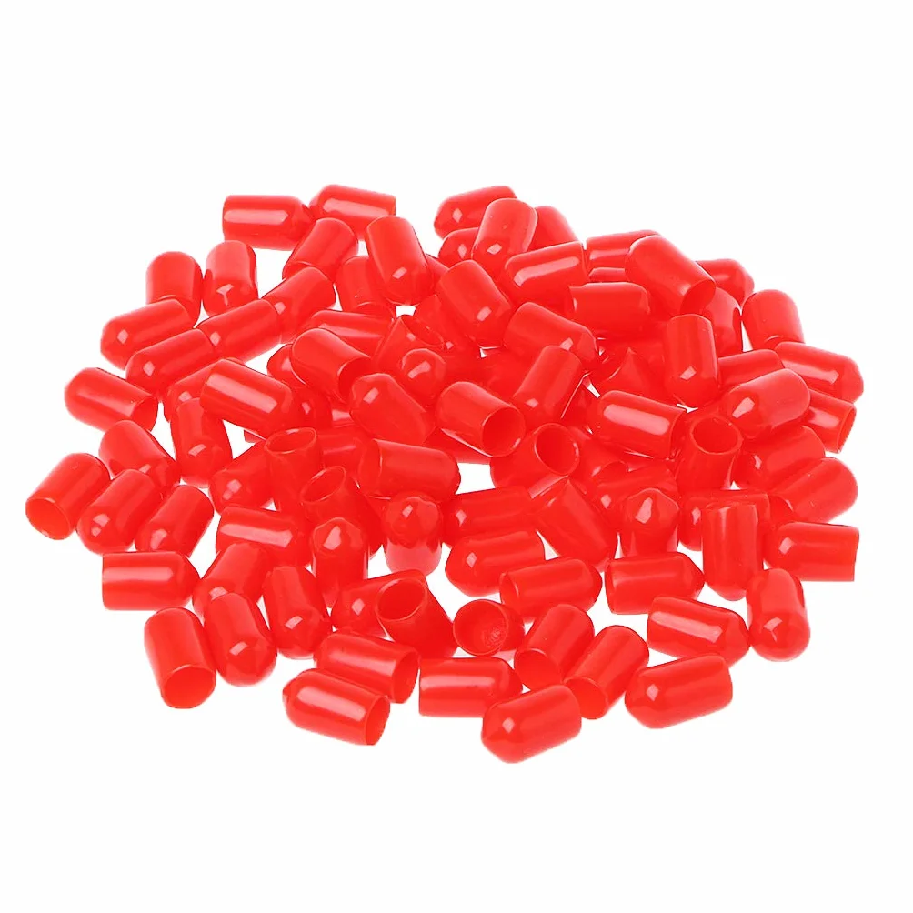 100 coperture protettive in gomma rosse da 6 mm per connettore SMA Adaptateur