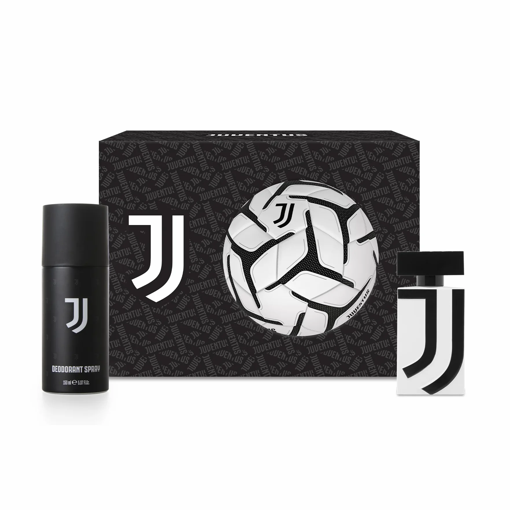 JUVENTUS | Confezione Regalo, Profumo Uomo da 50ml + Deodorante + Pallone con Logo Ufficiale