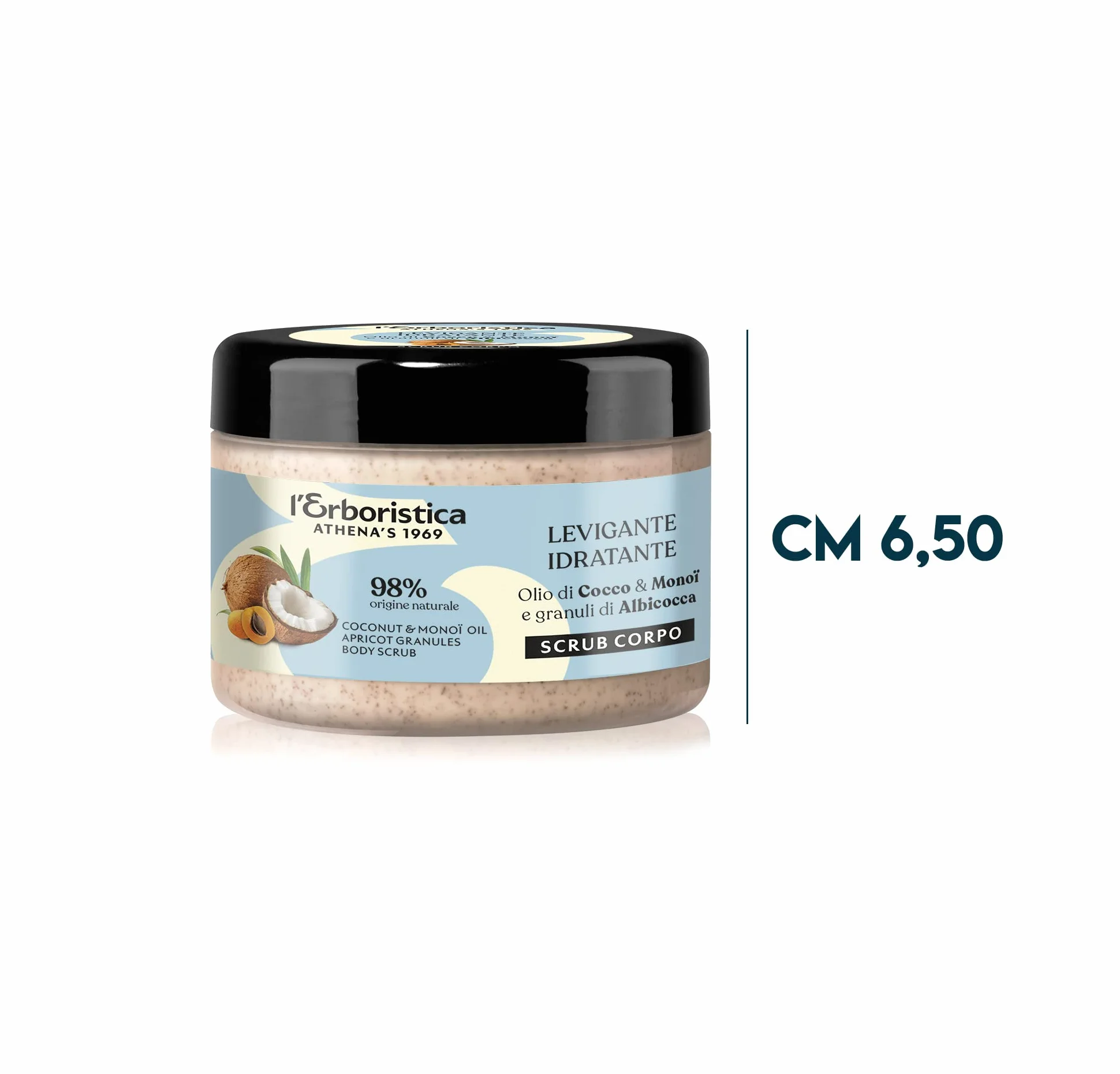 L'Erboristica Athena's Scrub Corpo Idratante e Vellutante Crema Corpo Esfoliante 200 ml