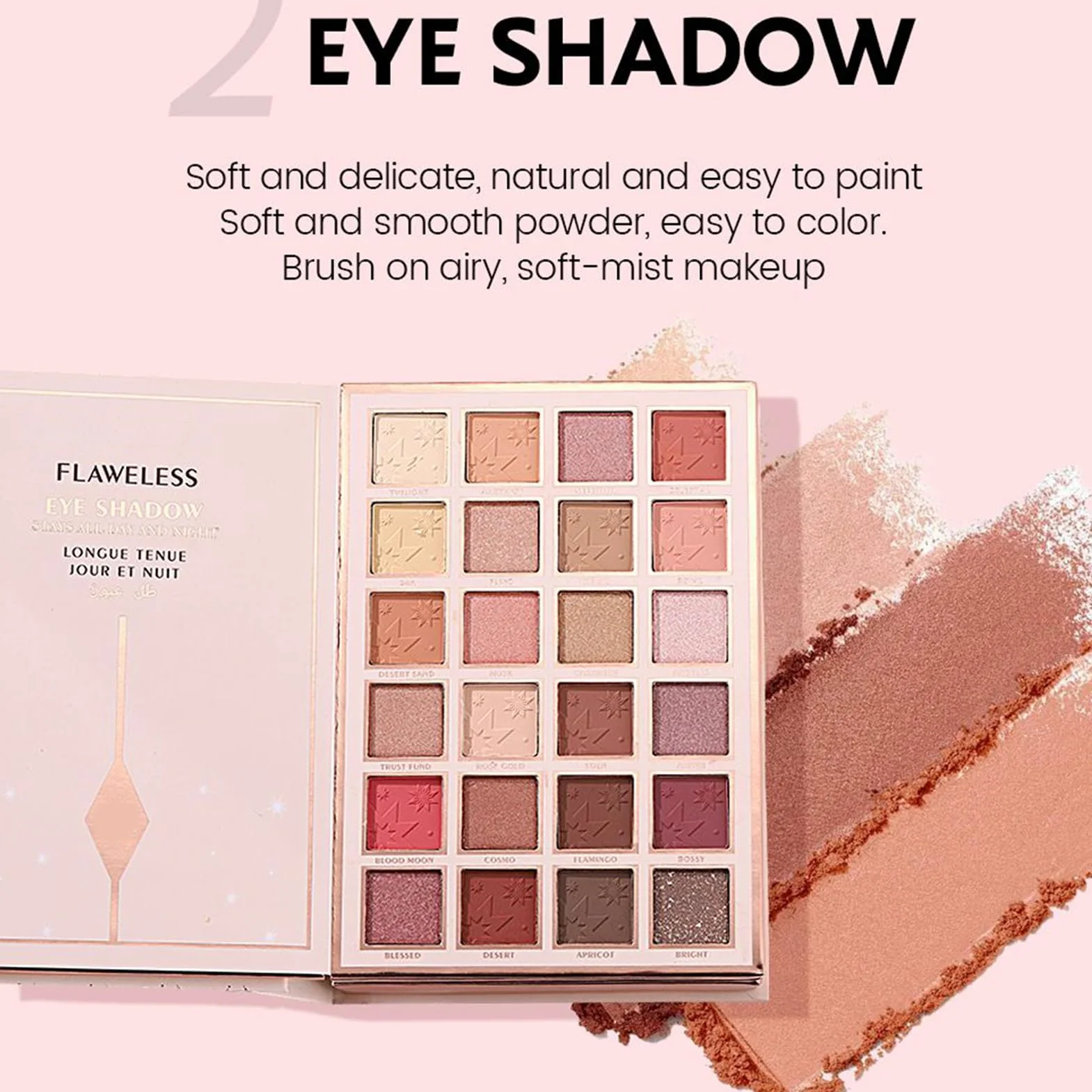 Di Ombretti Per Gli Occhi 48 Colori Impermeabile Per Bronzer | Palette Per Ombretti A Forma Di Libro Per Donne Ragazze Halloween Adolescenti Ogni Giorno Feste Viaggio Uso Quotidiano