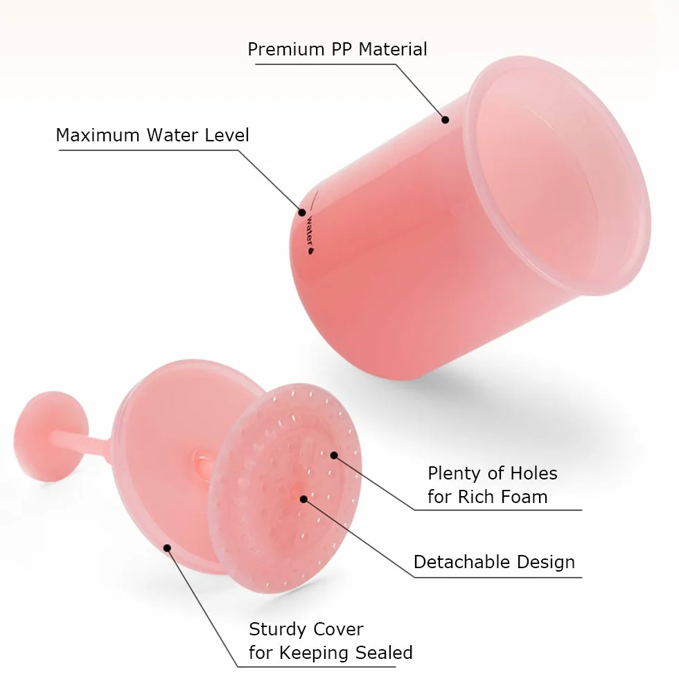 SZXMDKH Schiuma Maker Plastica Bubble Maker Foamer Doccia Portatile Bagno Shampoo Detergente Viso Bubble Foamer Dispositivo di Pulizia del Viso Strumento di Pulizia Della Pelle