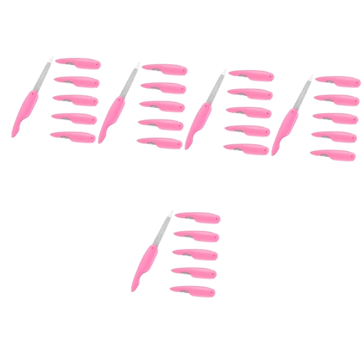 Beavorty 30 Pz lima per unghie pieghevole mini strumenti ordinare lime per unghie lime unghie strisce per lucidare le unghie lima per unghie sfusa manicure attrezzo impostare Metallo AbS