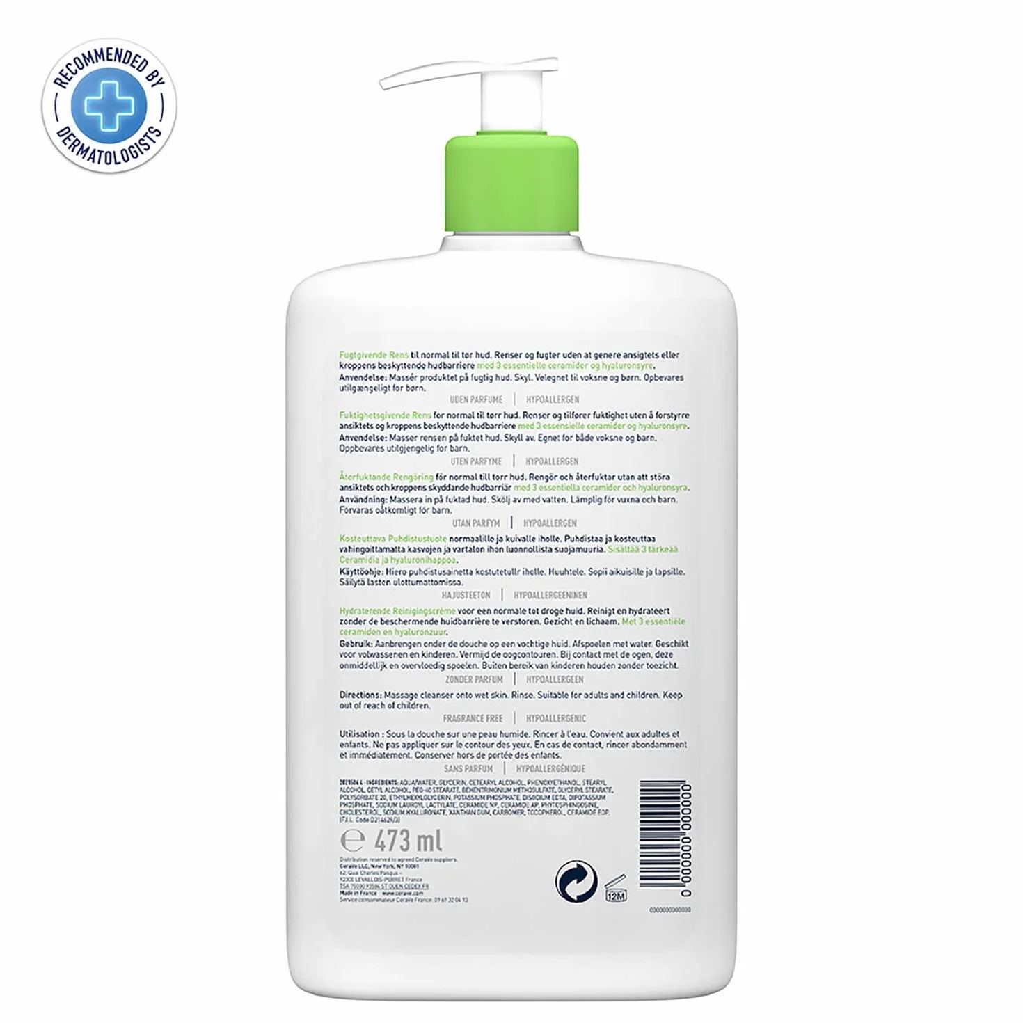 CERAVE DETERGENTE IDRATANTE 473ML