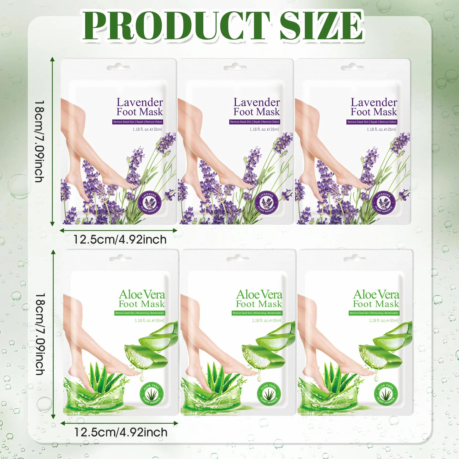Maschera Piedi, Mascheras piedi Esfoliante, maschera Piedis Secchi Screpolati, Skincare Coreana, maschera piedis Idratante, Peeling Piedi Rendono la Pelle Più Liscia, 6 Pezzi