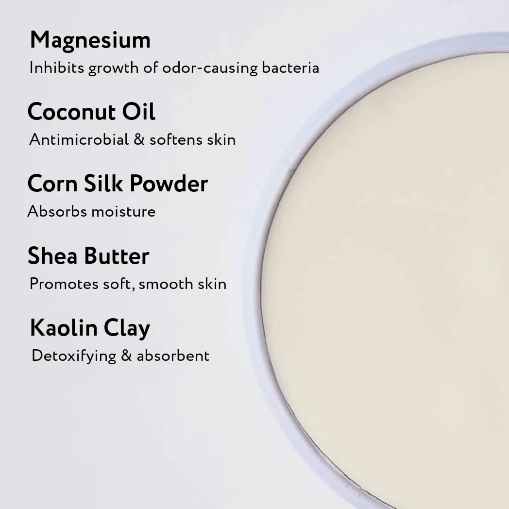 Elsa's Organic Skin Foods, Creme deodoranti naturali, confezione da 3, oceano, amore, limone ghiaccio, senza alluminio, senza bicarbonato di sodio, protezione 24 ore, senza plastica, deodorante per
