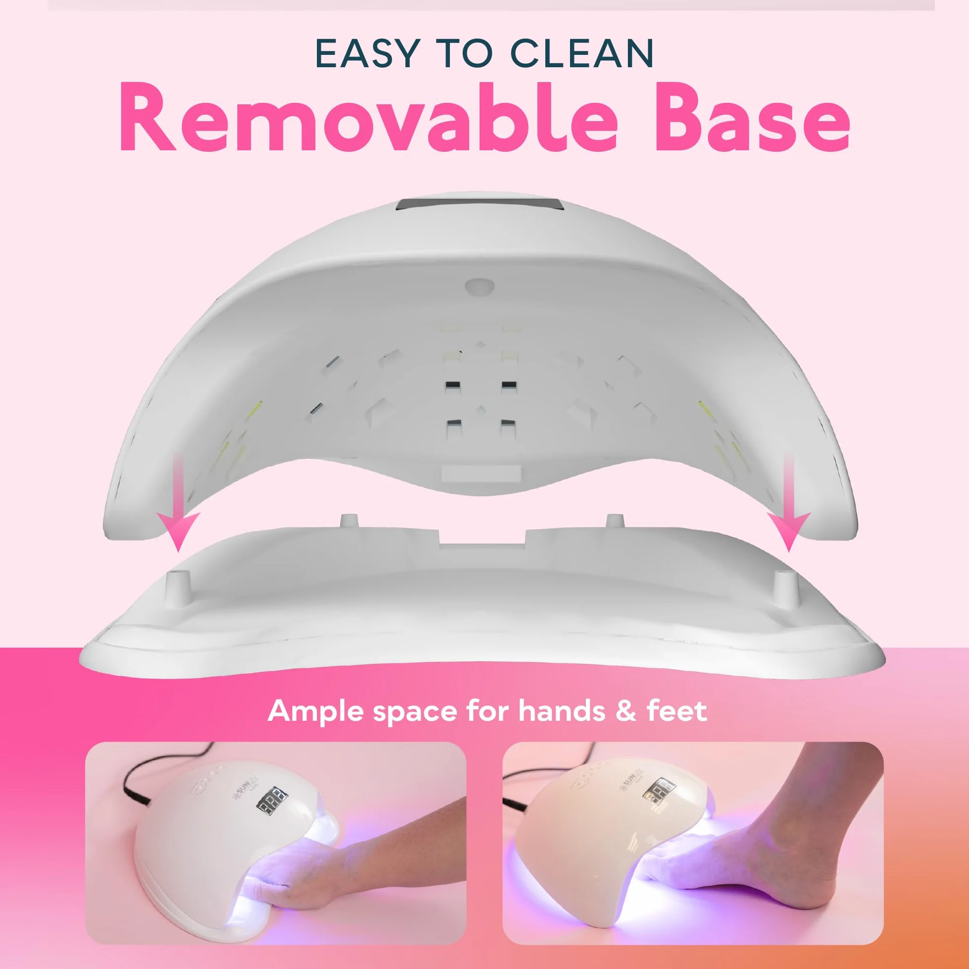 SUNUV Lampada UV LED per Unghie Professionale con Sensore Automatico per Manicure e Pedicure