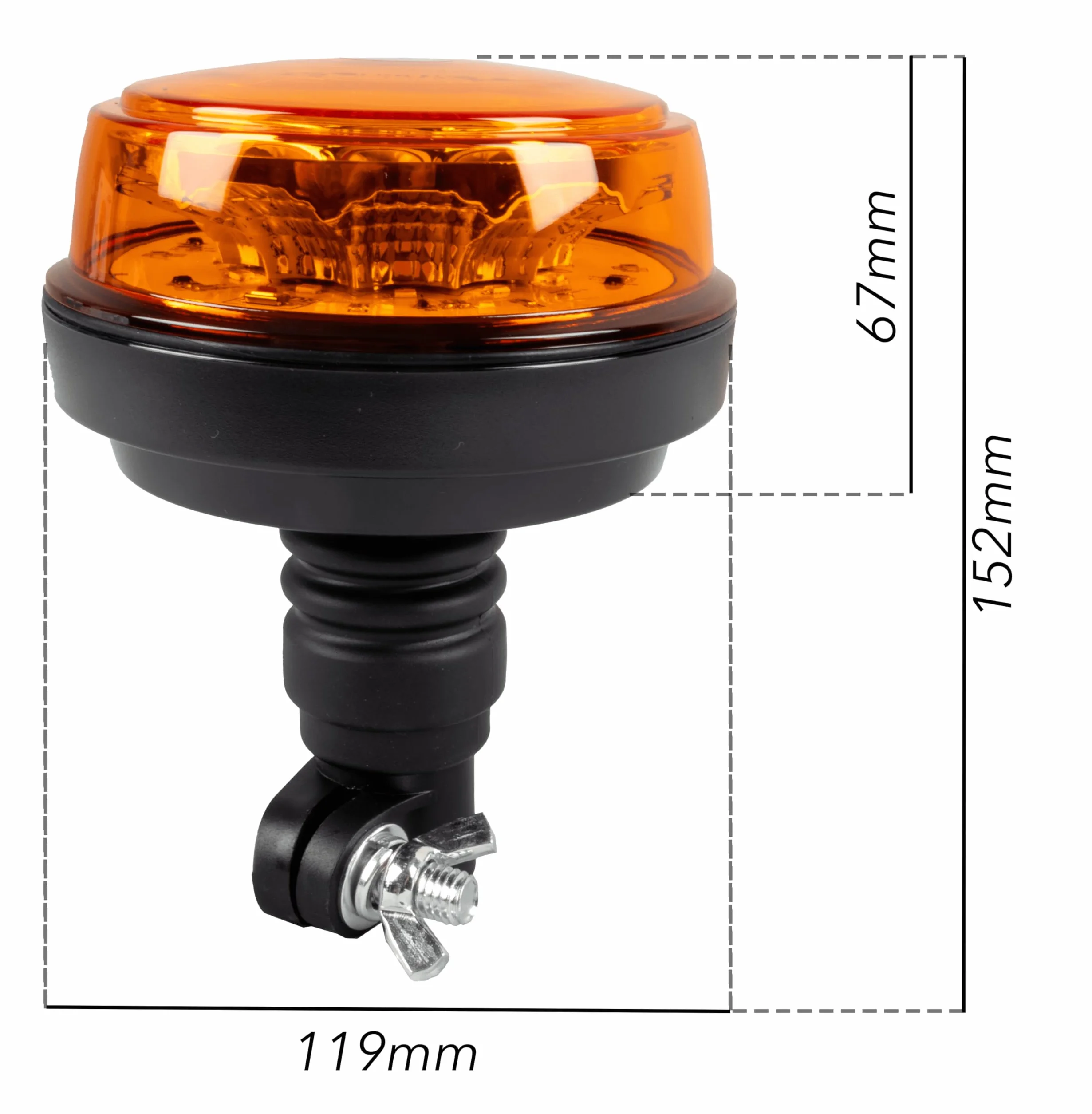 Lampeggiante LED 12-24V IP66 Base Flessibile