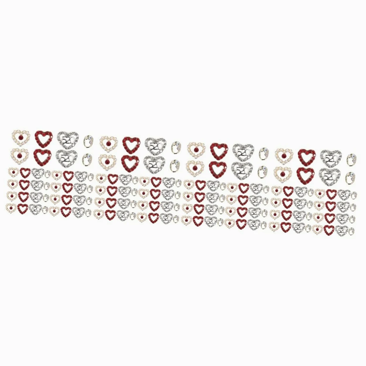 COHEALI 4 Set Decorazioni Per Unghie Cuore Ciondoli Per Unghie San Ciondoli Per Unghie Strass Set 40 Pezzi * 4
