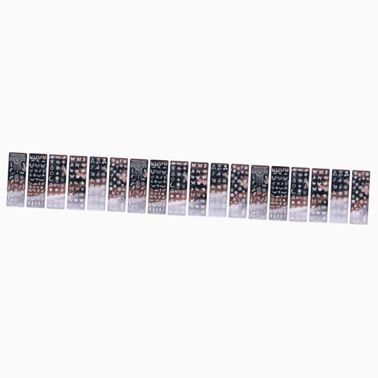 CALLARON 3 Set Piastre Stamping Unghie Acciaio Inossidabile Con Floreali E Farfalle Per Nail Art Creativa E Per Manicure E Speciali 6 Pezzi*3