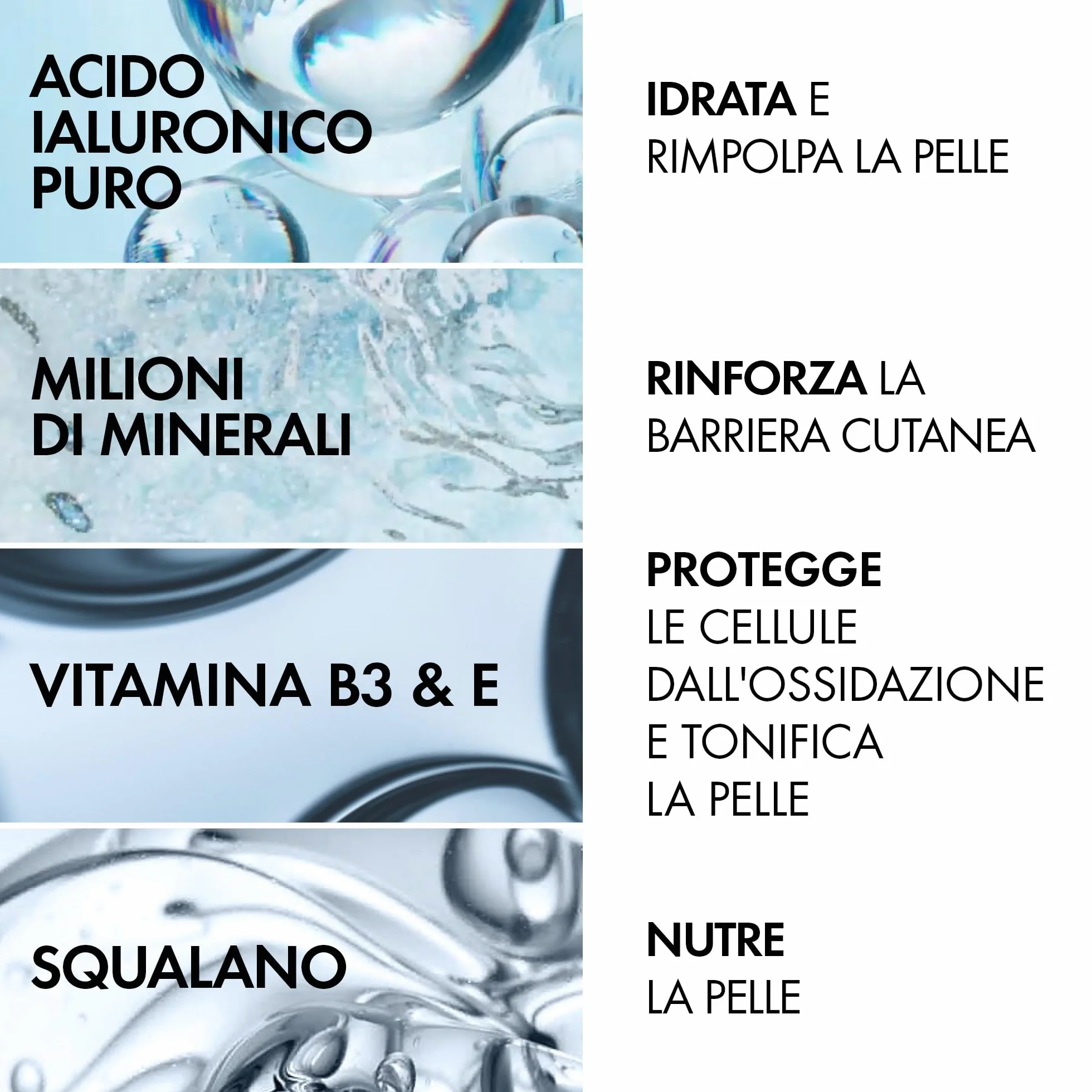 Crema Leggera Idratante Mineral 89 50ml con Acido Ialuronico e Squalene per Pelle Luminosa e Levigata fino a 72 Ore