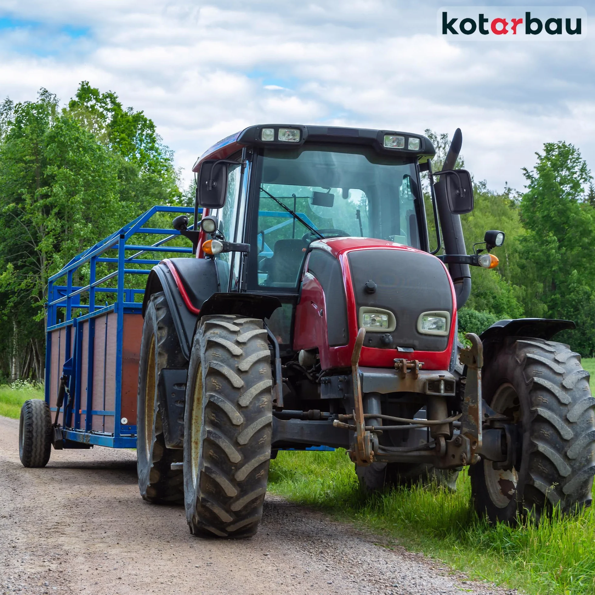 KOTARBAU® Specchietto Trattore Universale Esterno Nero Set da 2 Braccio