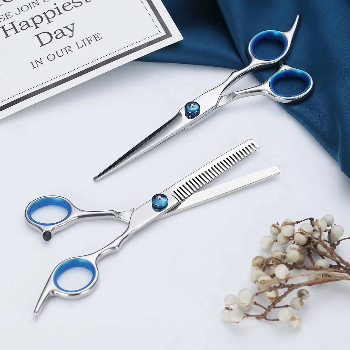 Kyraton Forbici Professionali da Taglio Capelli Diradamento Denti Parrucchiere Barbiere Salone