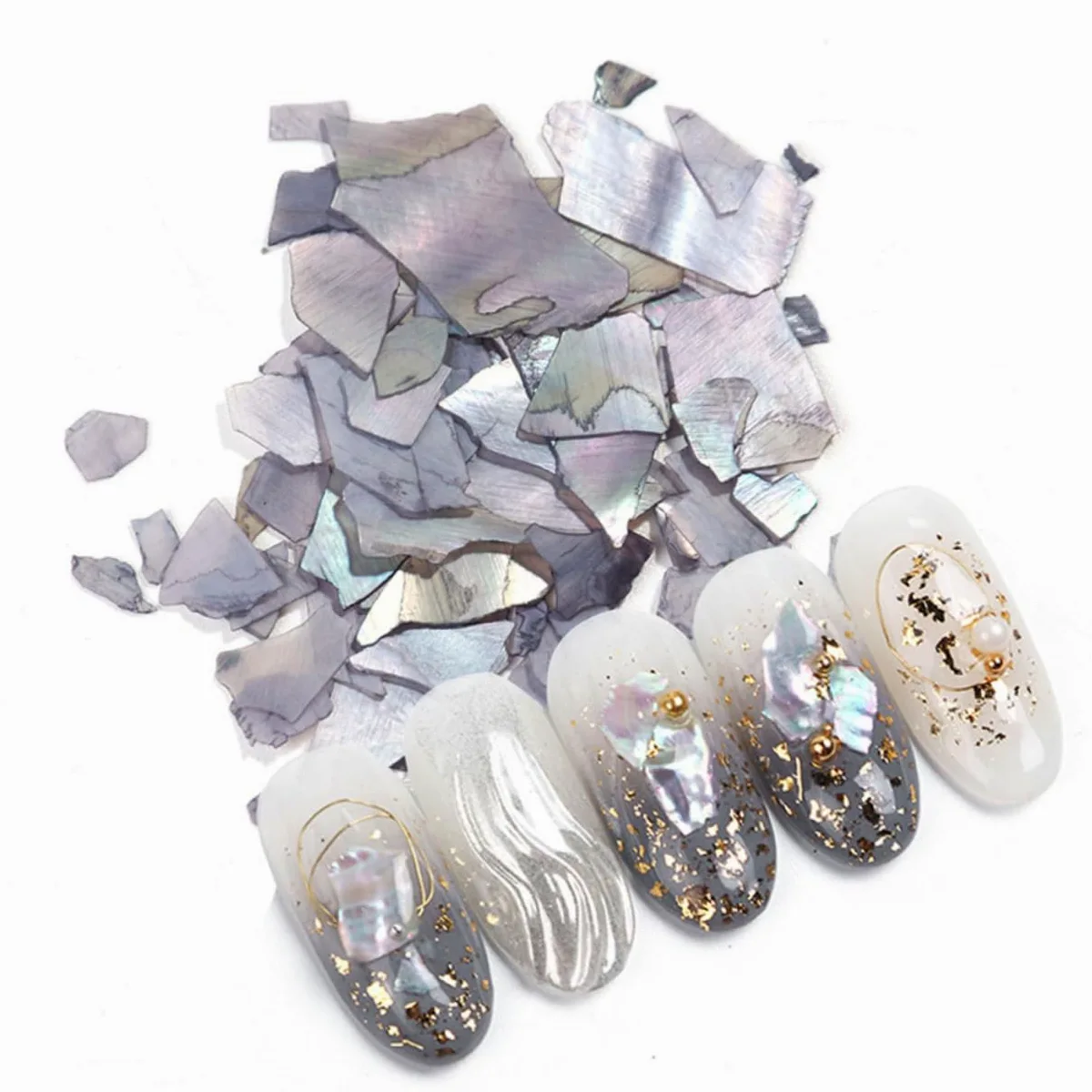Didiseaon 3 Set Toppa Glitterata Per Unghie Punte Per Trapano Per Unghie Fascino Fiocco Decorazioni Unghie Decorazioni Per Unghie Accessori Chiodatrice Decorazione Delle Unghie 3 Scatole*3
