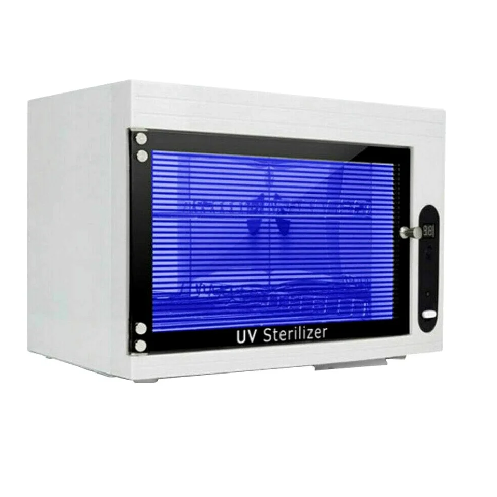 Armadietto disinfettante UV, sterilizzatore a LED, sterilizzatore per manicure, sterilizzatore per unghie, con timer per sterilizzatore, studio di piedi, parrucchiere