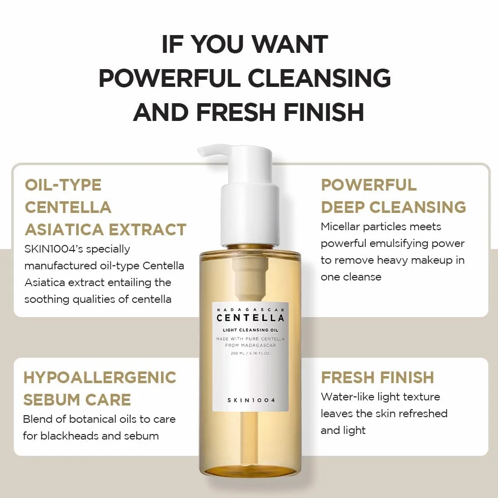 SKIN1004 Madagascar Centella Light Cleansing Oil 200 ml