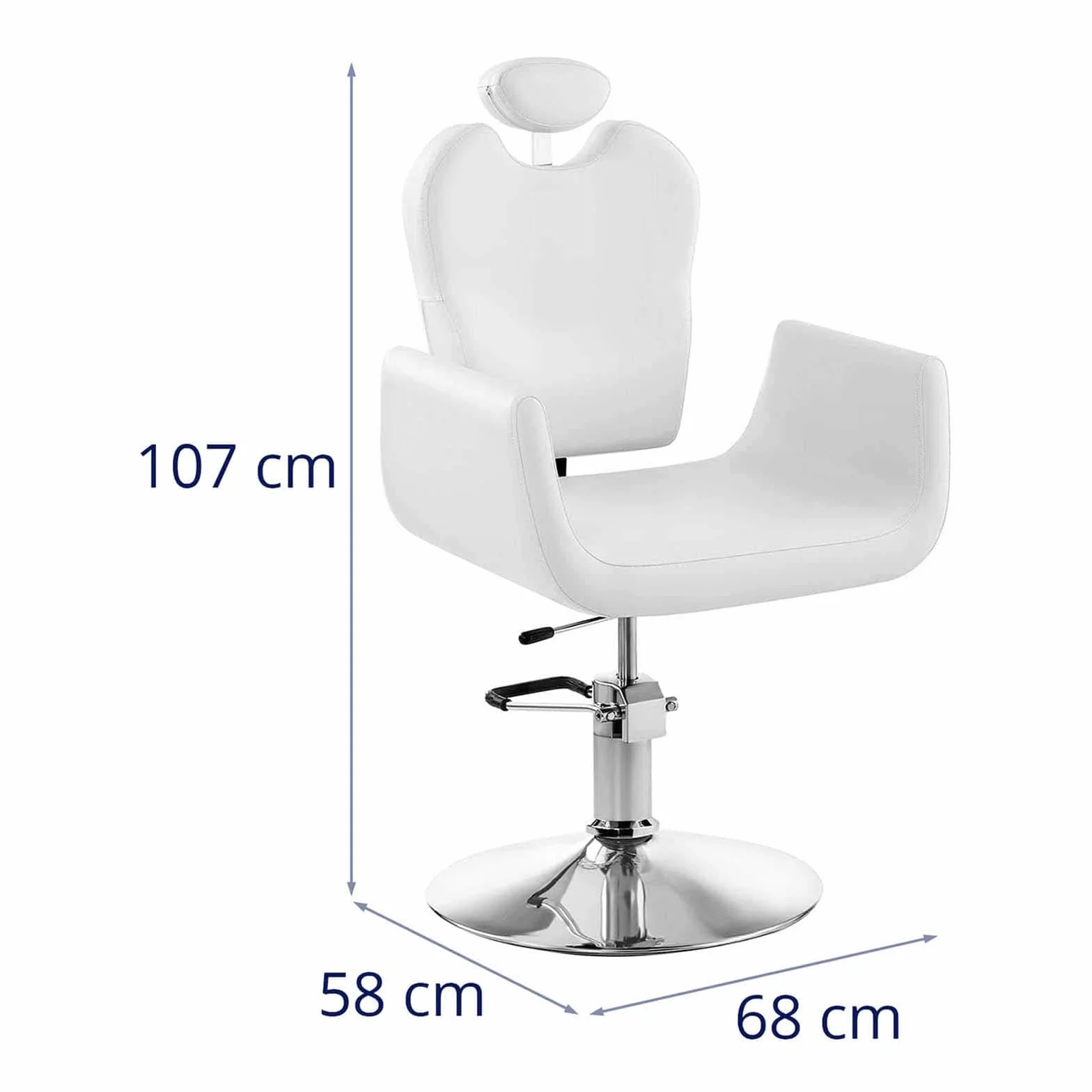 Physa - LIVORNO WHITE - Sedia da barbiere - bianco