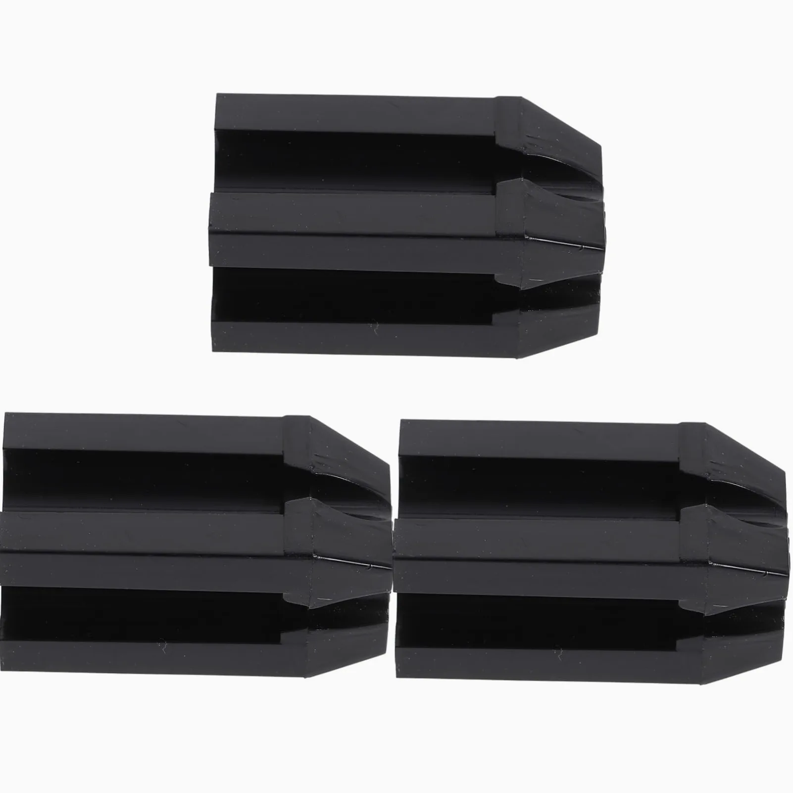 MAGICLULU 5 Set Temperamatite Per Sopracciglia Strumento Per Il Trucco Temperamatite Doppio Per Eyeliner Rossetto Coperchio Staccabile Nero 3 Pezzi * 5