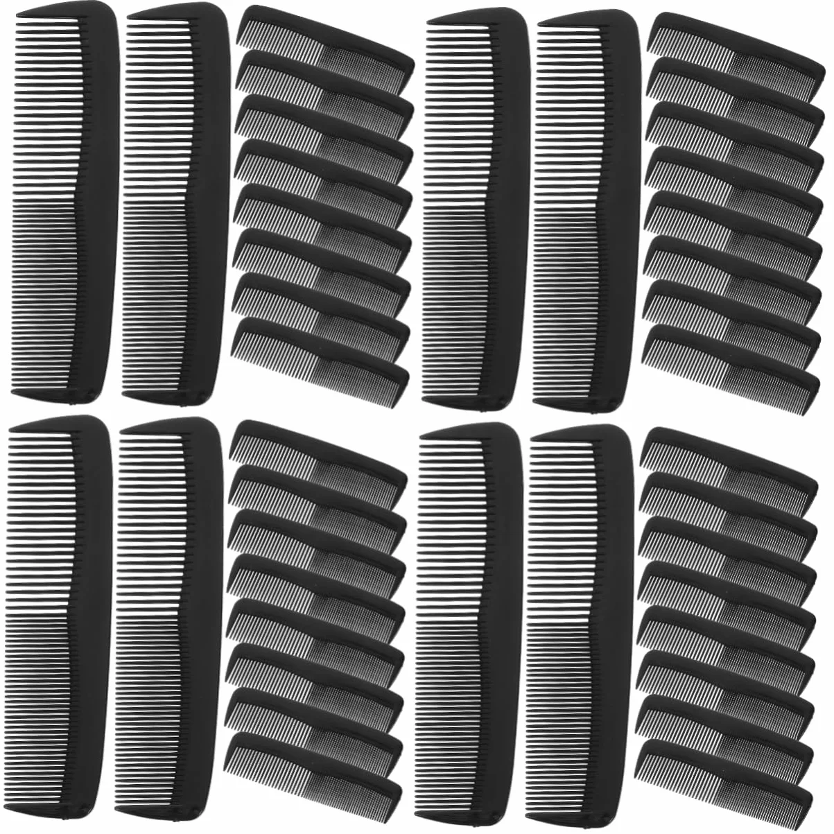 FOMIYES 4 Set Di Pettini Da Barbiere Per Lo Styling Dei Strumento Per Tagliare I A Denti Per Parrucchiere E Per Uso Domestico 50 Pezzi * 4