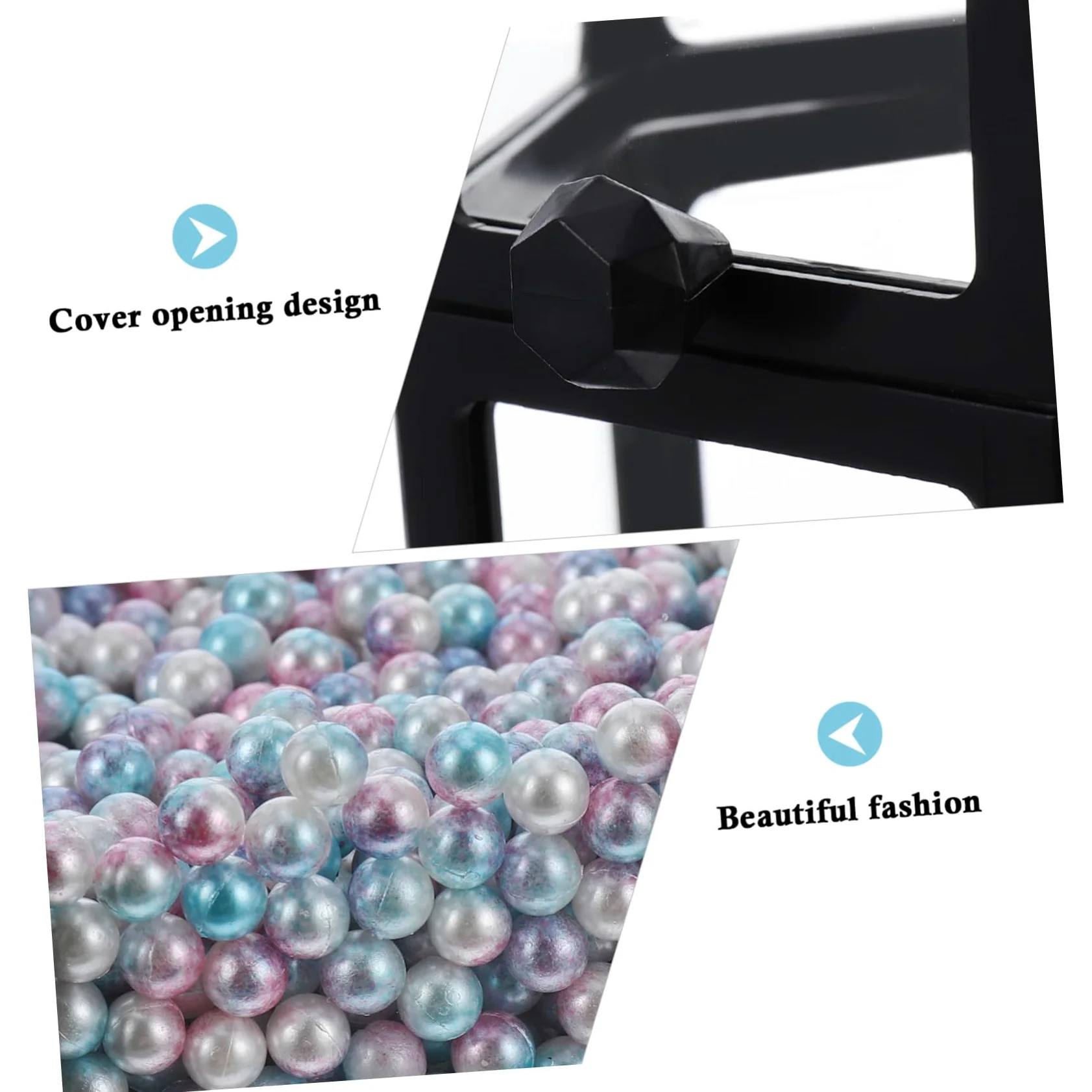Porta Pennelli Cosmetici in Vetro Coperchio Decorativo per Toeletta Organizer per Eyeliner da Scrivania Contenitore per Pennelli in Vetro