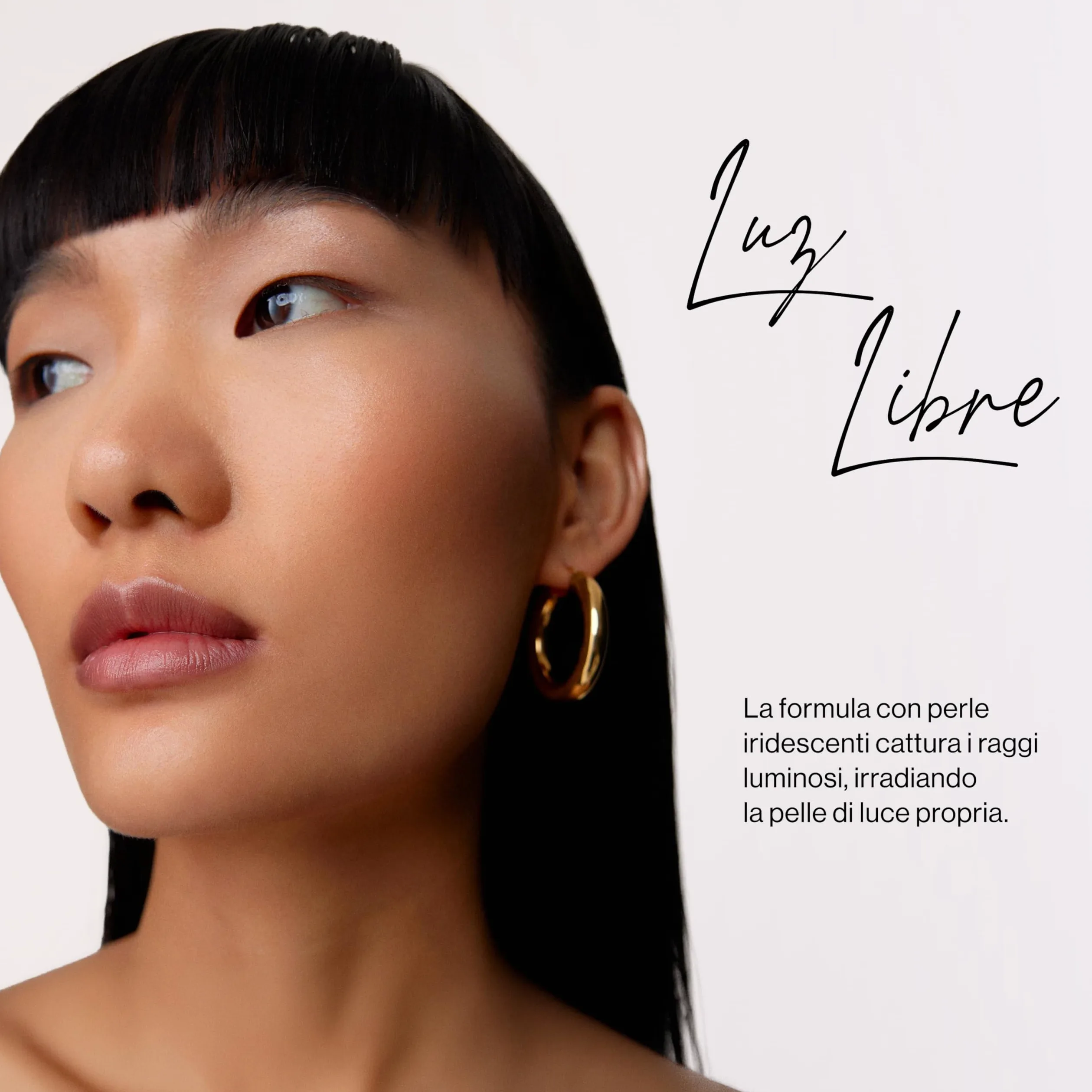 REBEYA Illuminante LUZ LIBRE - Illuminante Viso Effetto Perlato Modulabile, Make Up Sfumabile Punto Luce Occhi Corpo Texture Setosa Professionale Lunga Tenuta Luminosità Naturale - Made in Italy