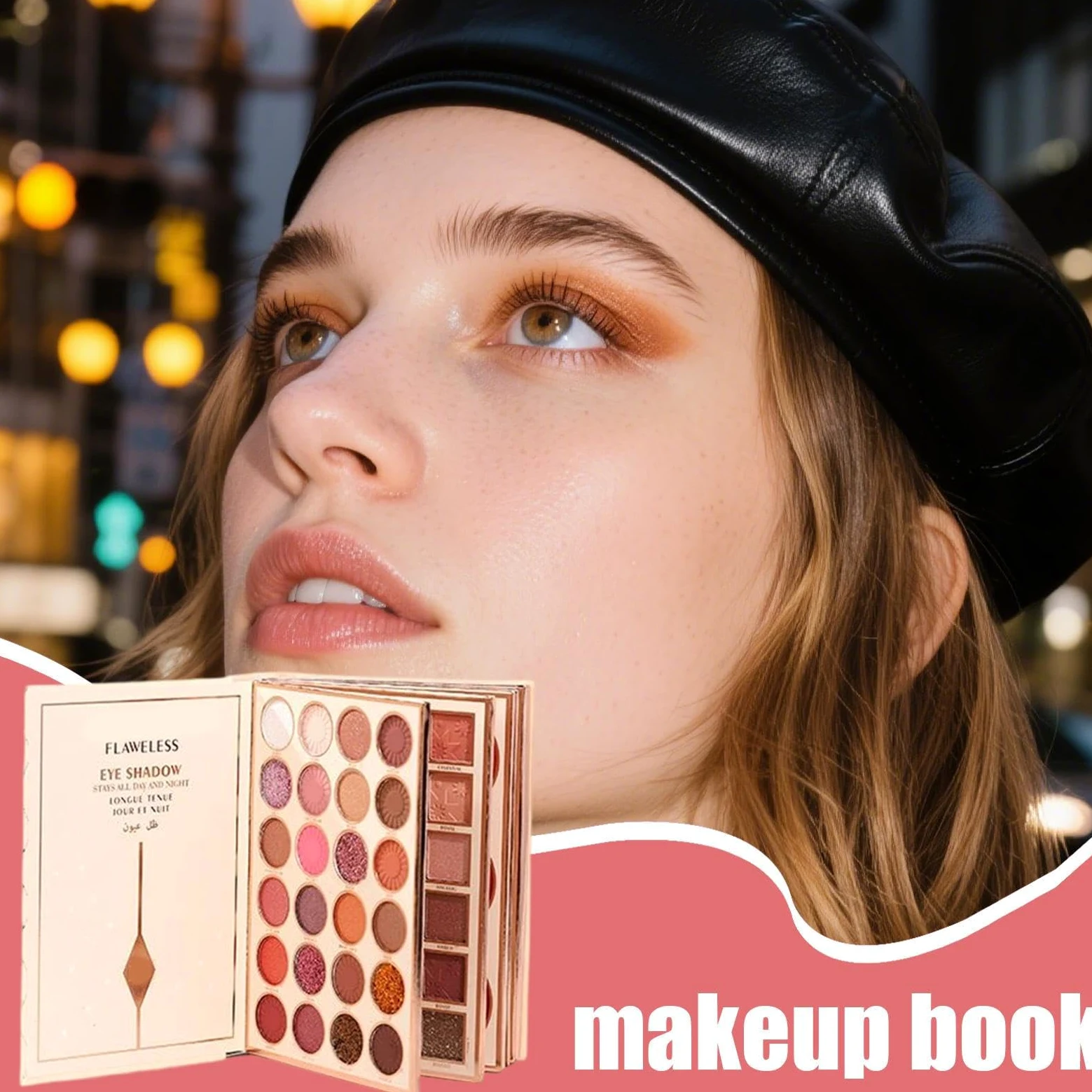 Palette Di Ombretti Per Gli Occhi 48 Colori Opaco Brillante Illuminante | Trucco A Forma Di Libro Per Donne Ragazze Ogni Giorno Festa Viaggio Halloween Uso Quotidiano Occasioni Speciali