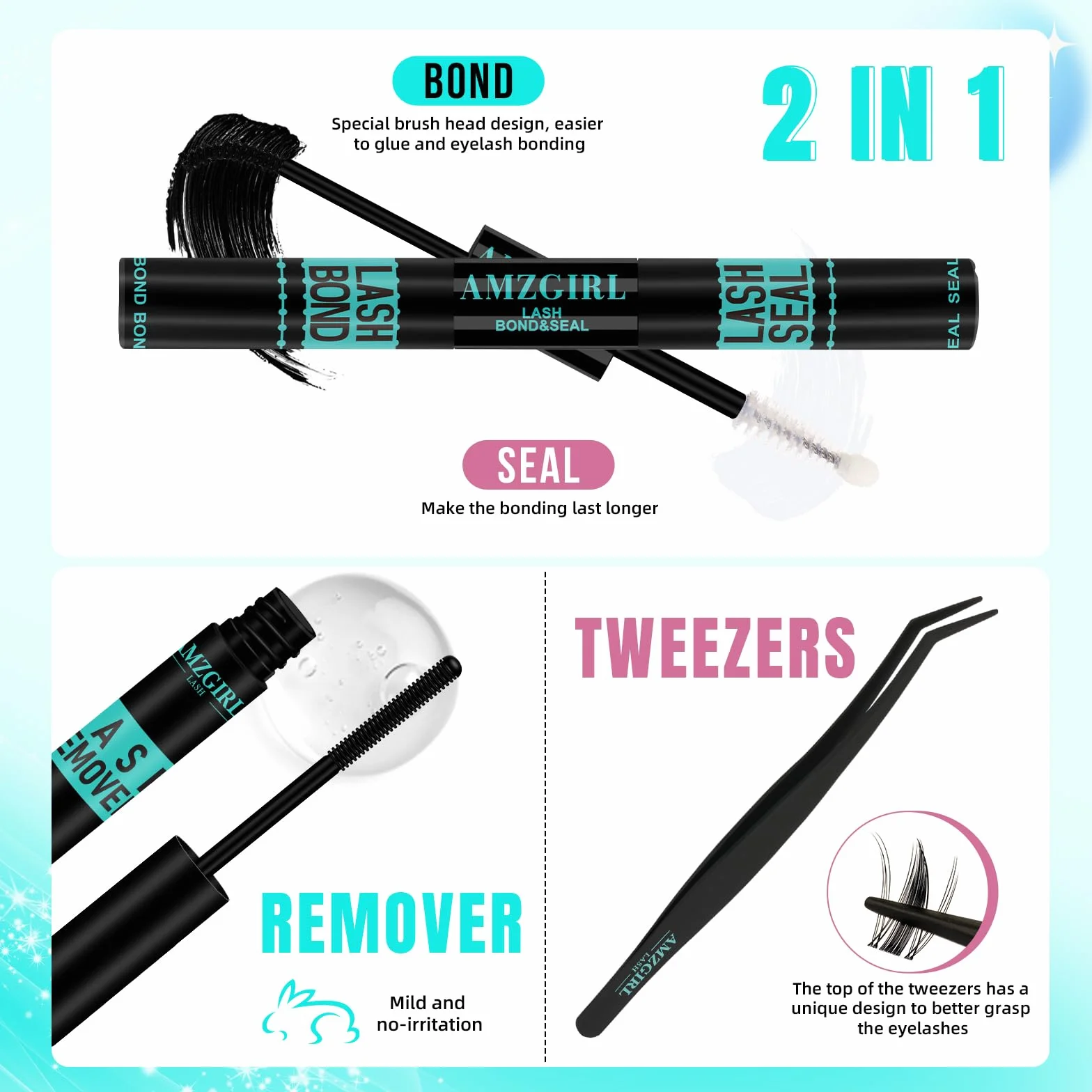 Manga Lashes Extension Set 144 pezzi 8-16 mm nero