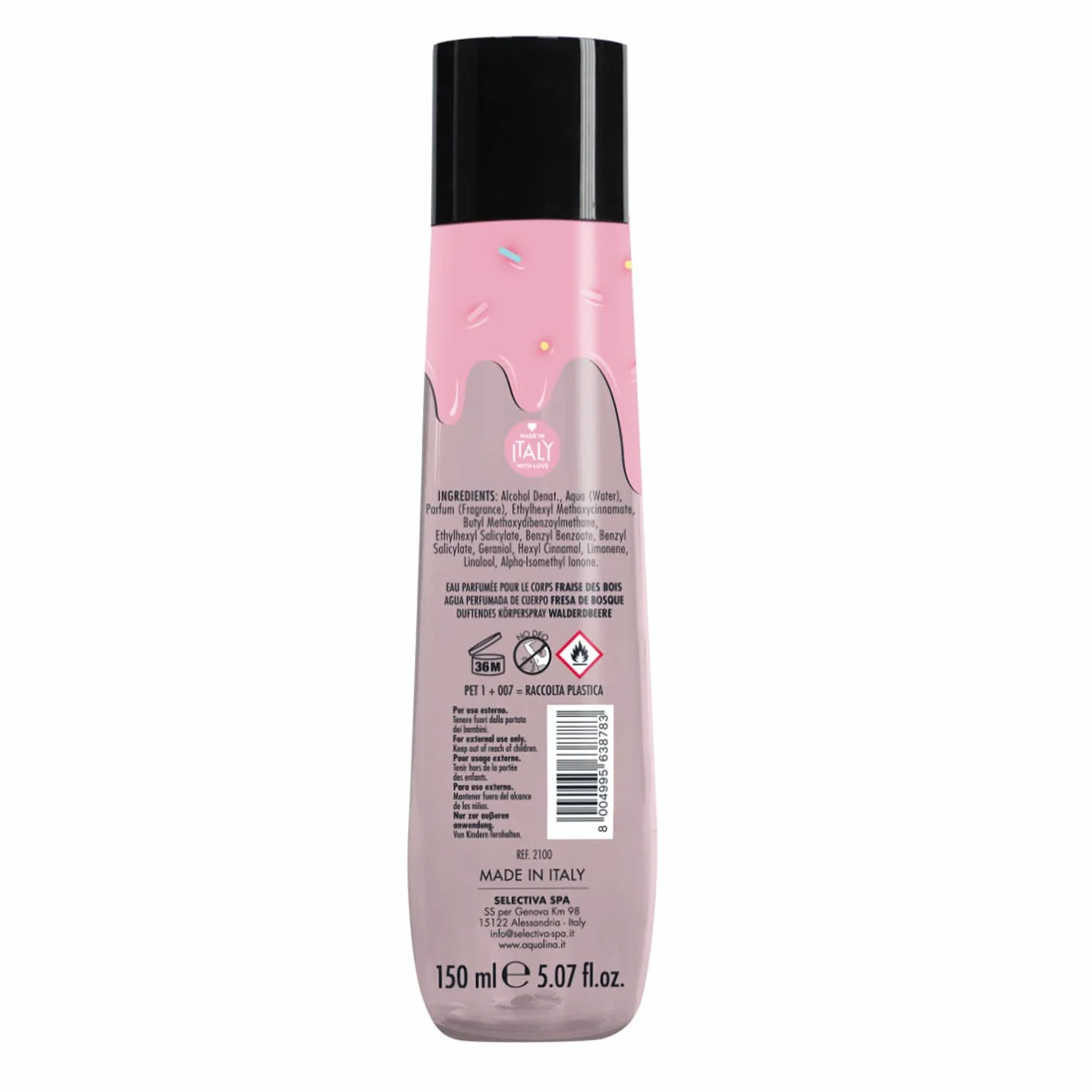 Aquolina Acqua Corpo Profumata alla Fragolina di Bosco 150 ml