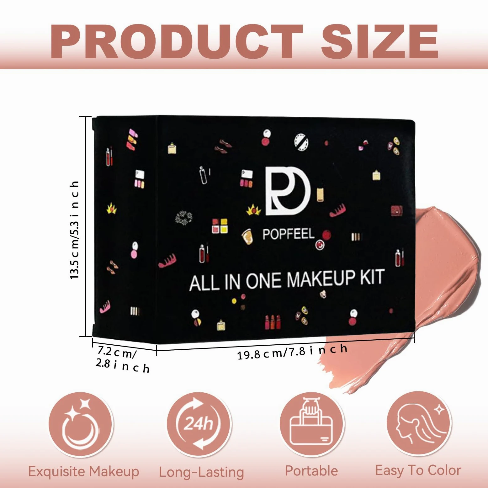 Trucchi Donna, Set Trucchi Donna, Trousse Trucchi Ragazza, Set Make Up, con palette di ombretti, correttore, mascara, eyeliner, pennelli per makeup, Natale, set regalo di compleanno A191