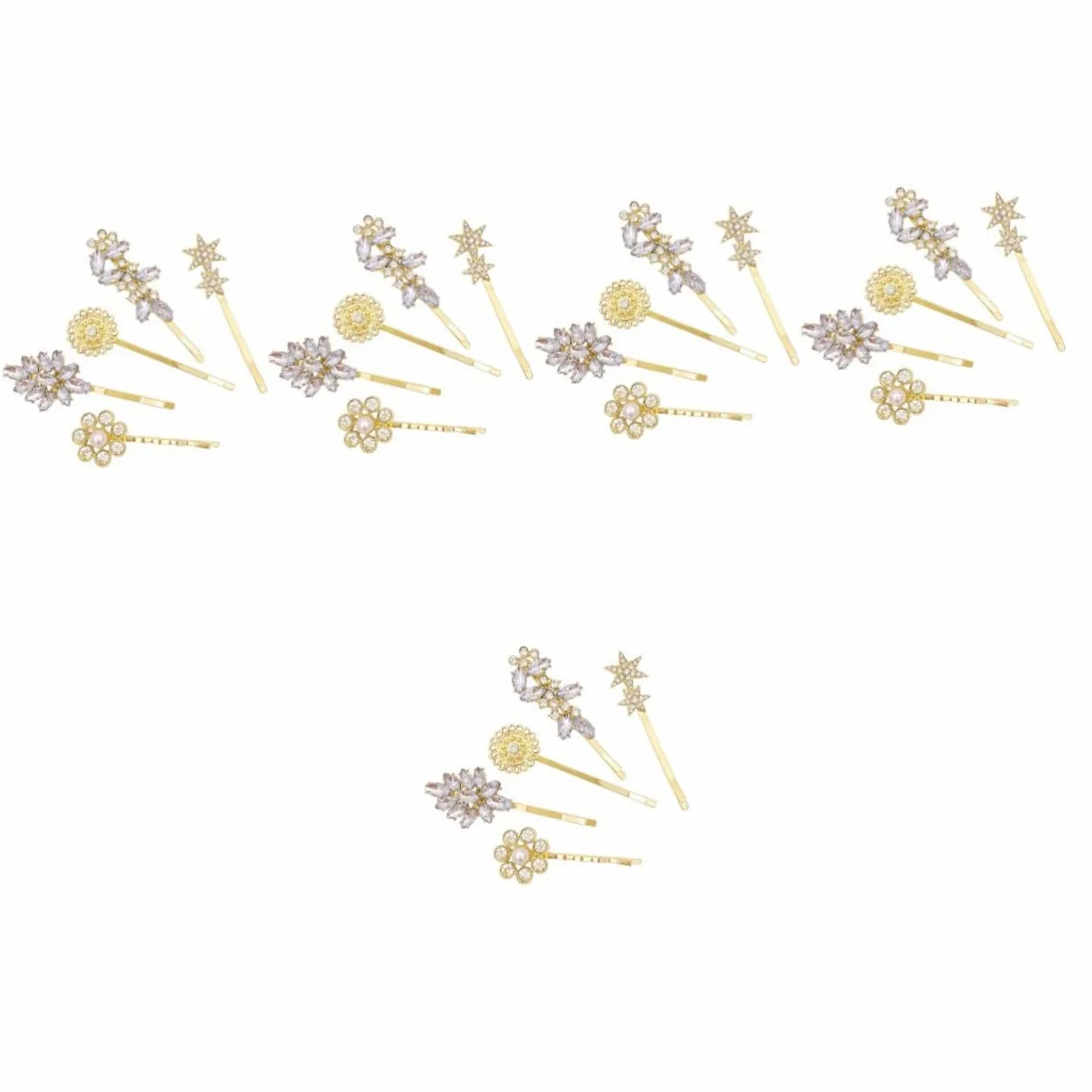 minkissy 25pezzi Fermagli Per Con Strass Accessori Eleganti Per Donne e Ragazze Per Matrimoni e Occasioni Speciali